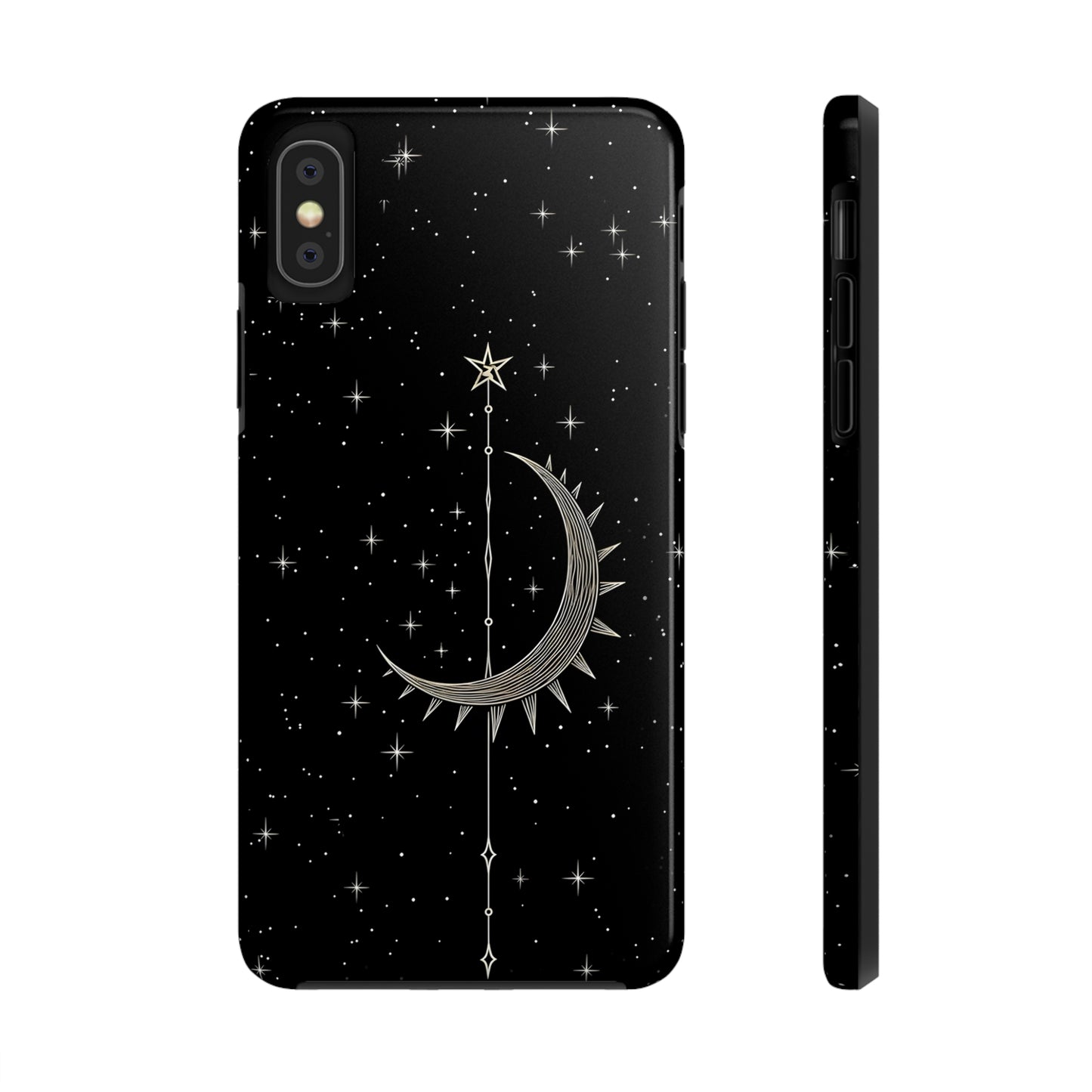 Gothic Crescent Moon - Protective iPhone Cases