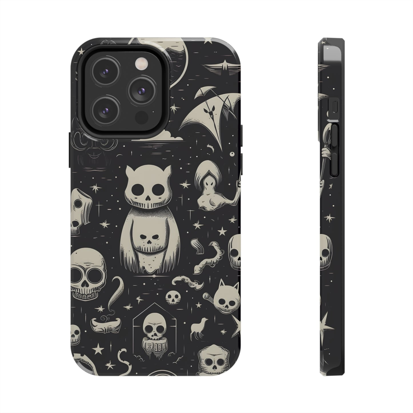 Spooky Skull Patterns - Protective iPhone Cases