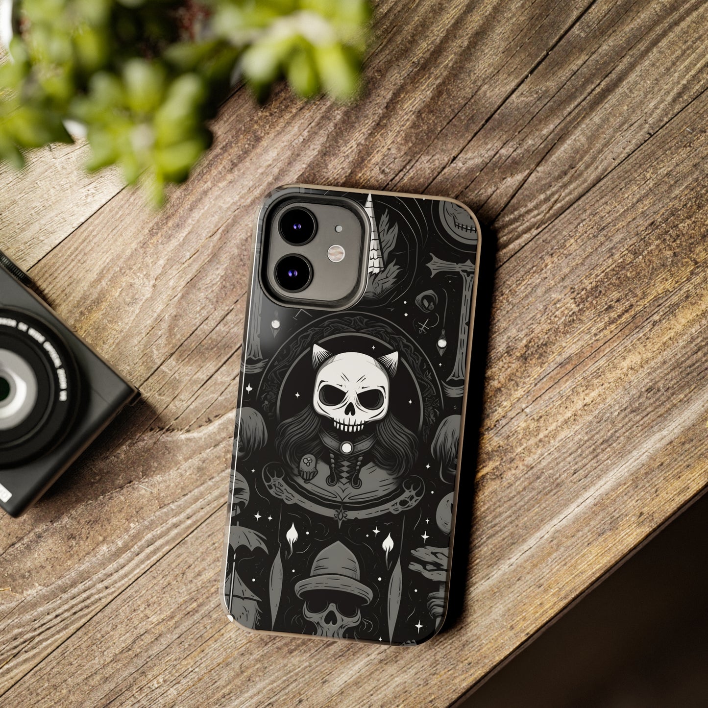 Spooky Patternal Skulls - Protective iPhone Cases