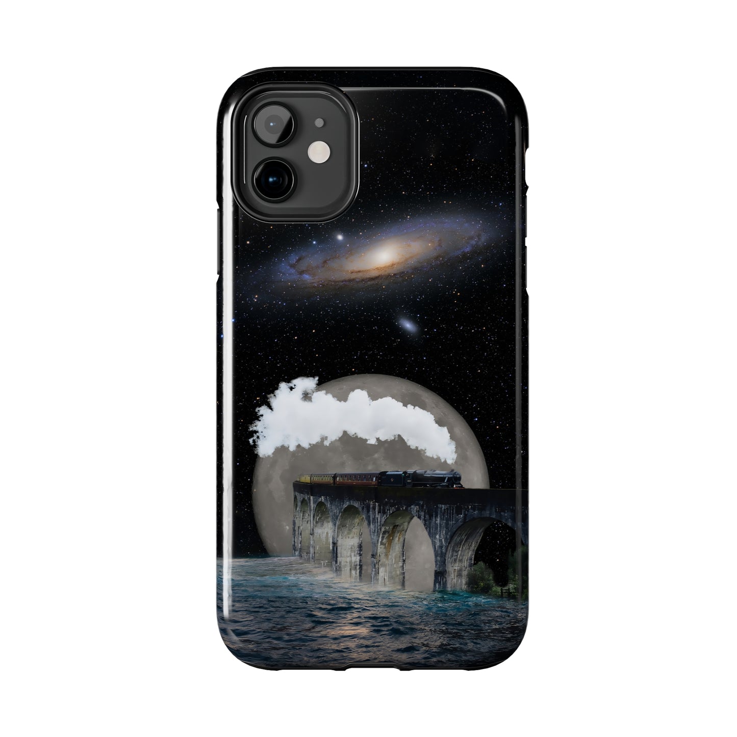 Protective iPhone Cases - Space Collage Art by Tegusuk