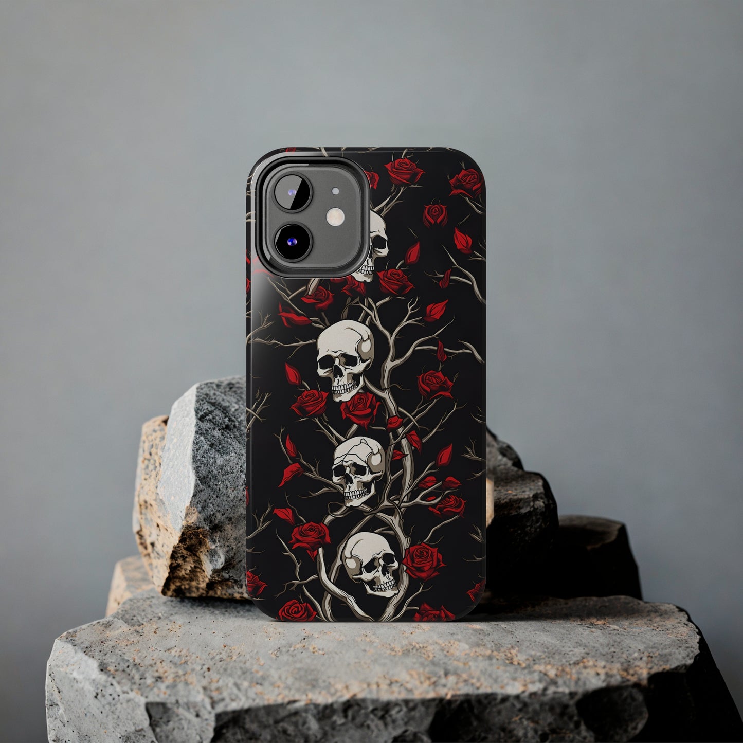 Skull and Rose - Tough iPhone Cases