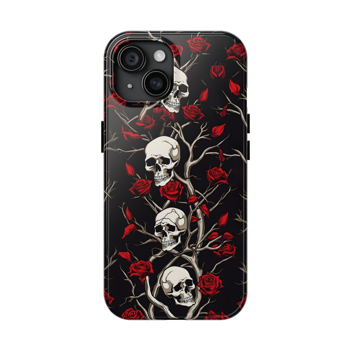 Skull and Rose - Tough iPhone Cases