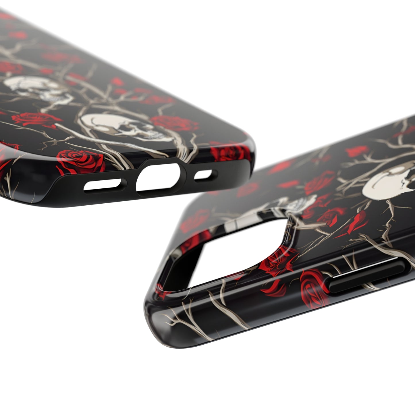 Skull and Rose - Tough iPhone Cases