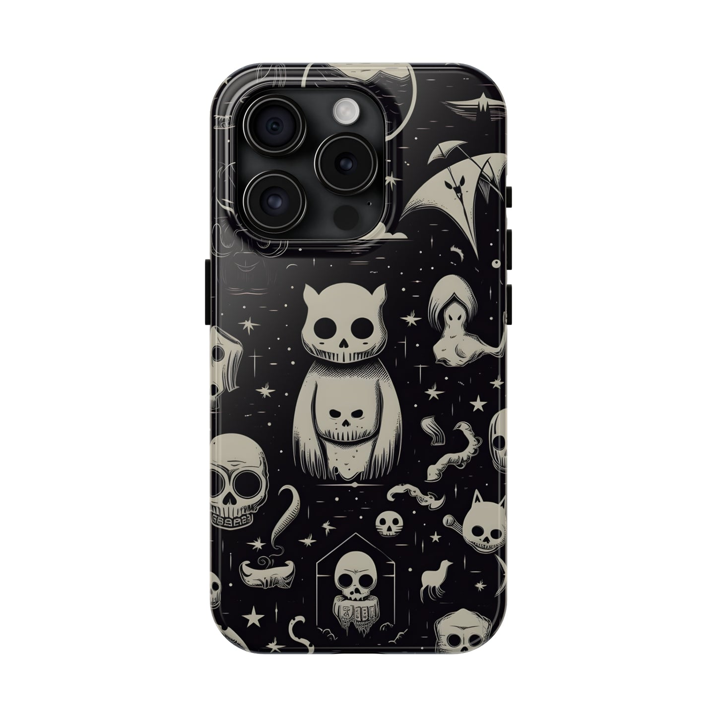 Spooky Skull Patterns - Protective iPhone Cases
