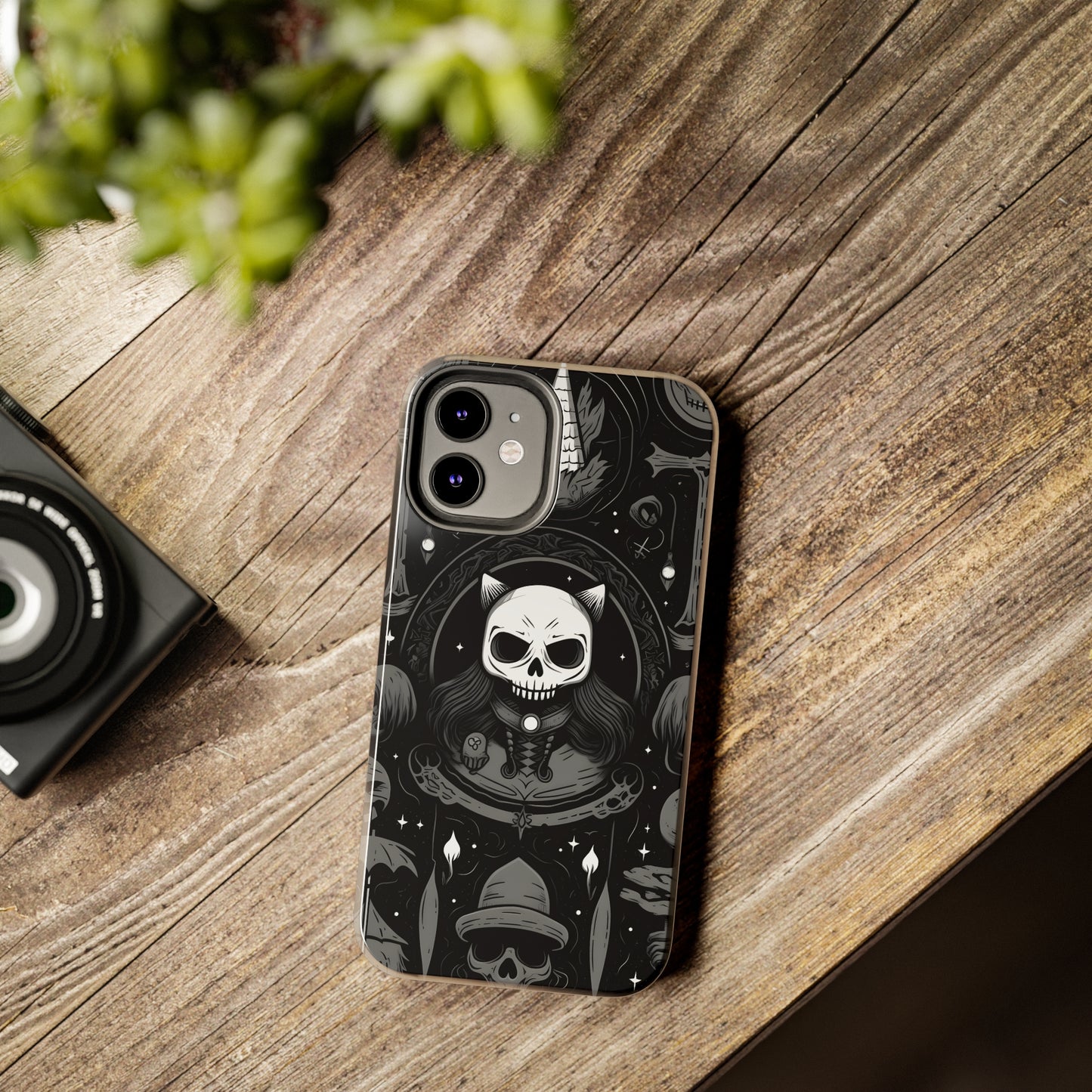 Spooky Patternal Skulls - Protective iPhone Cases