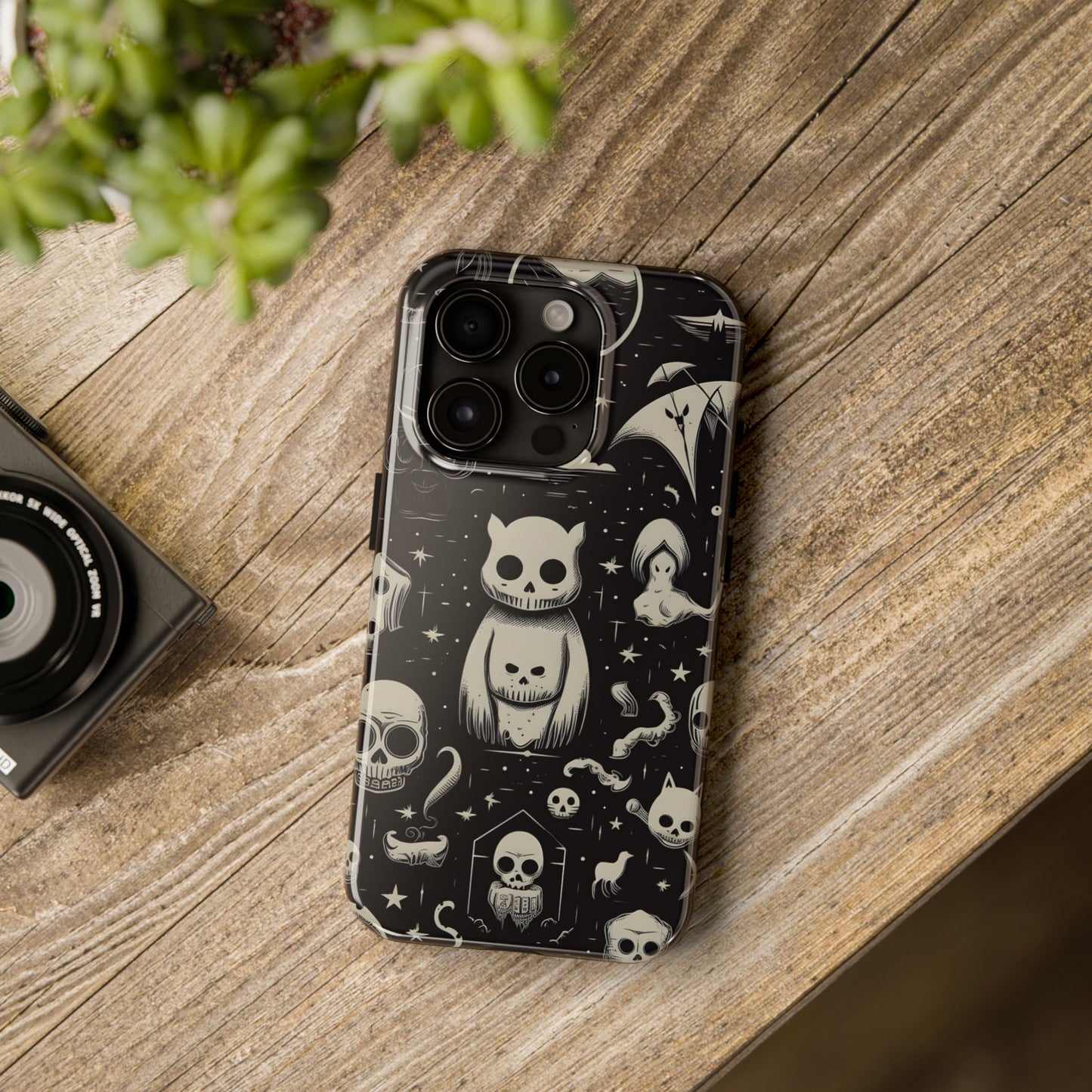 Spooky Skull Patterns - Protective iPhone Cases