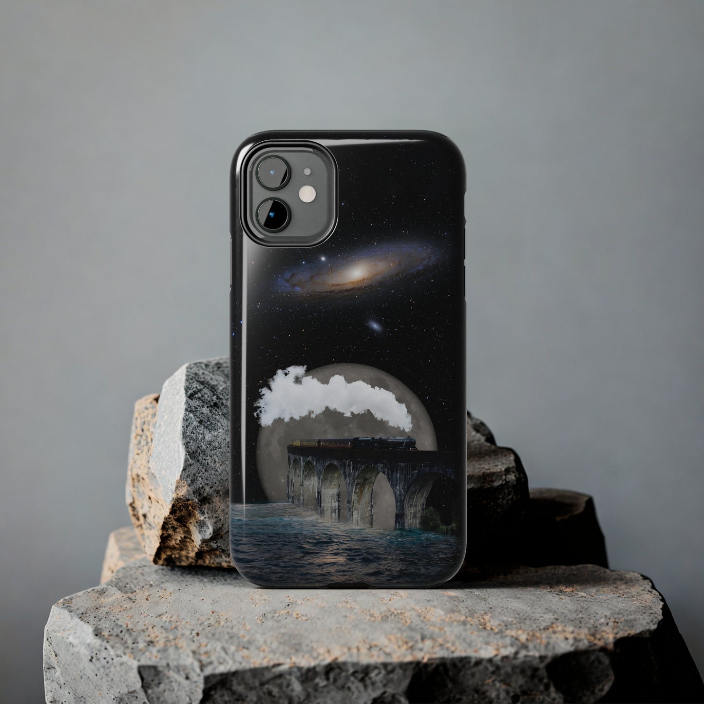 Protective iPhone Cases - Space Collage Art by Tegusuk