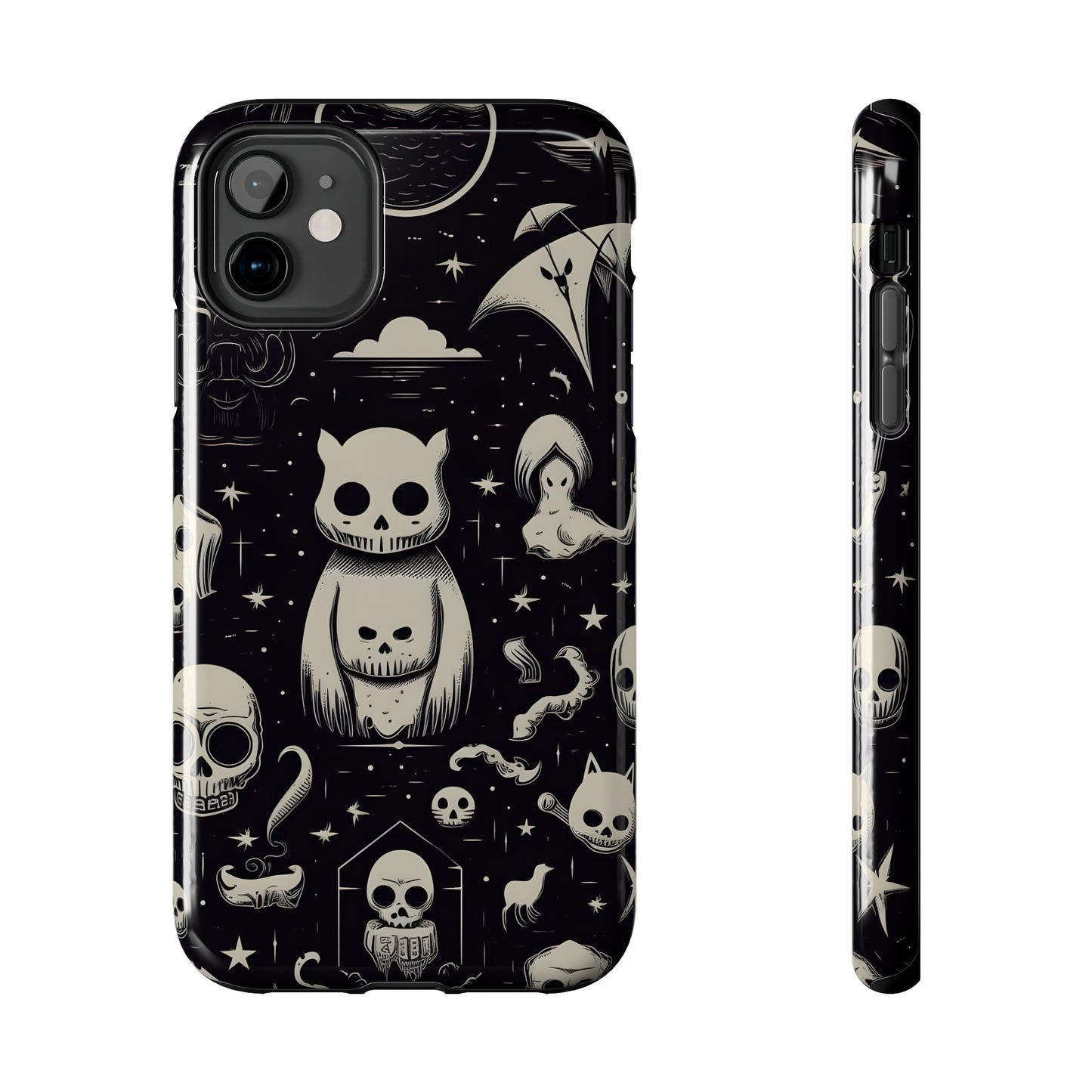 Spooky Skull Patterns - Protective iPhone Cases