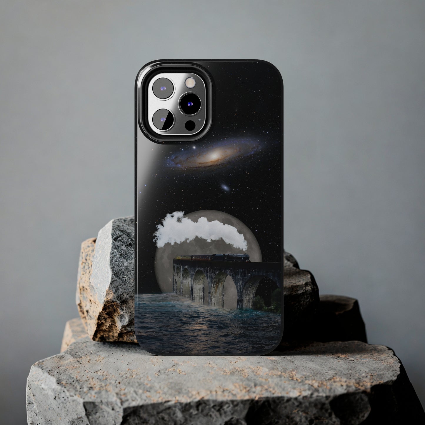Protective iPhone Cases - Space Collage Art by Tegusuk