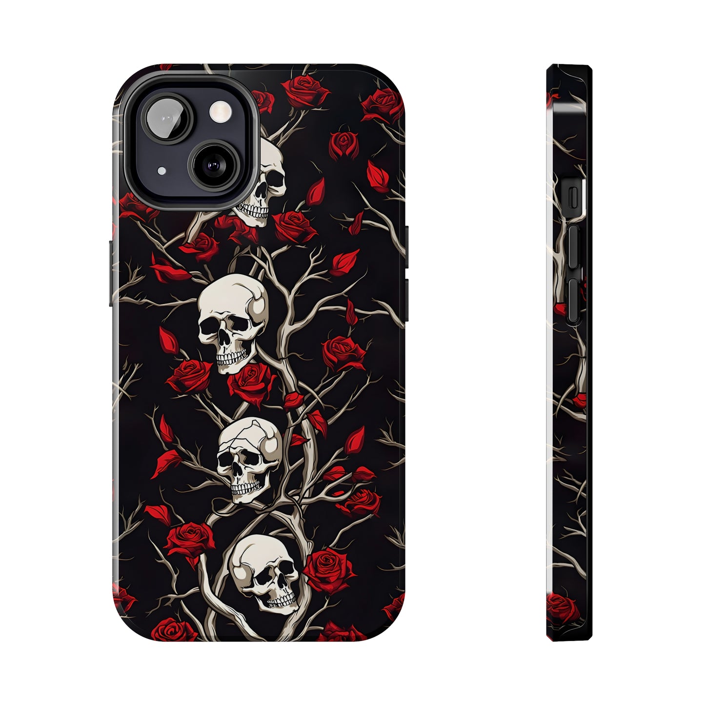 Skull and Rose - Tough iPhone Cases