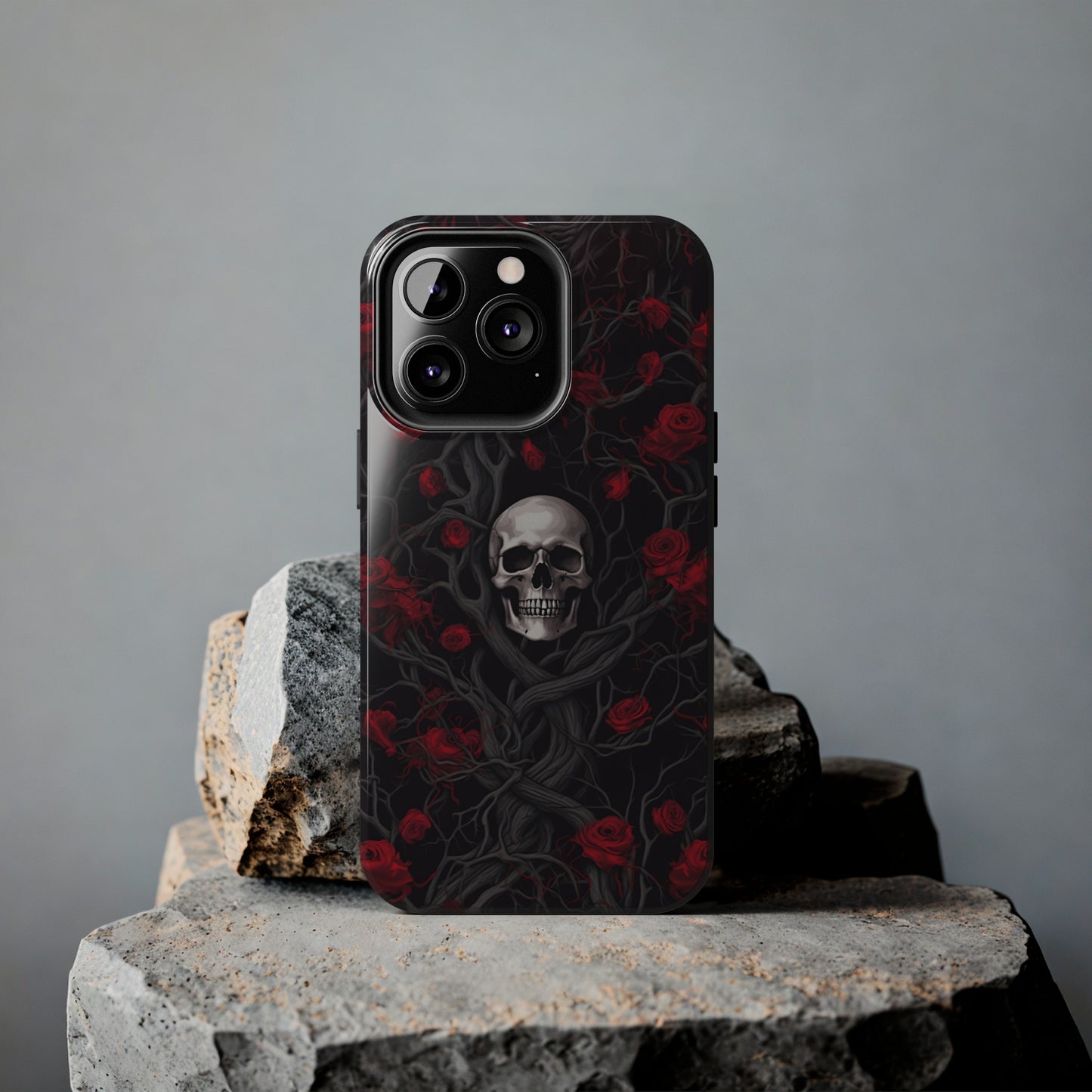 Skull and Roses - Tough iPhone Cases