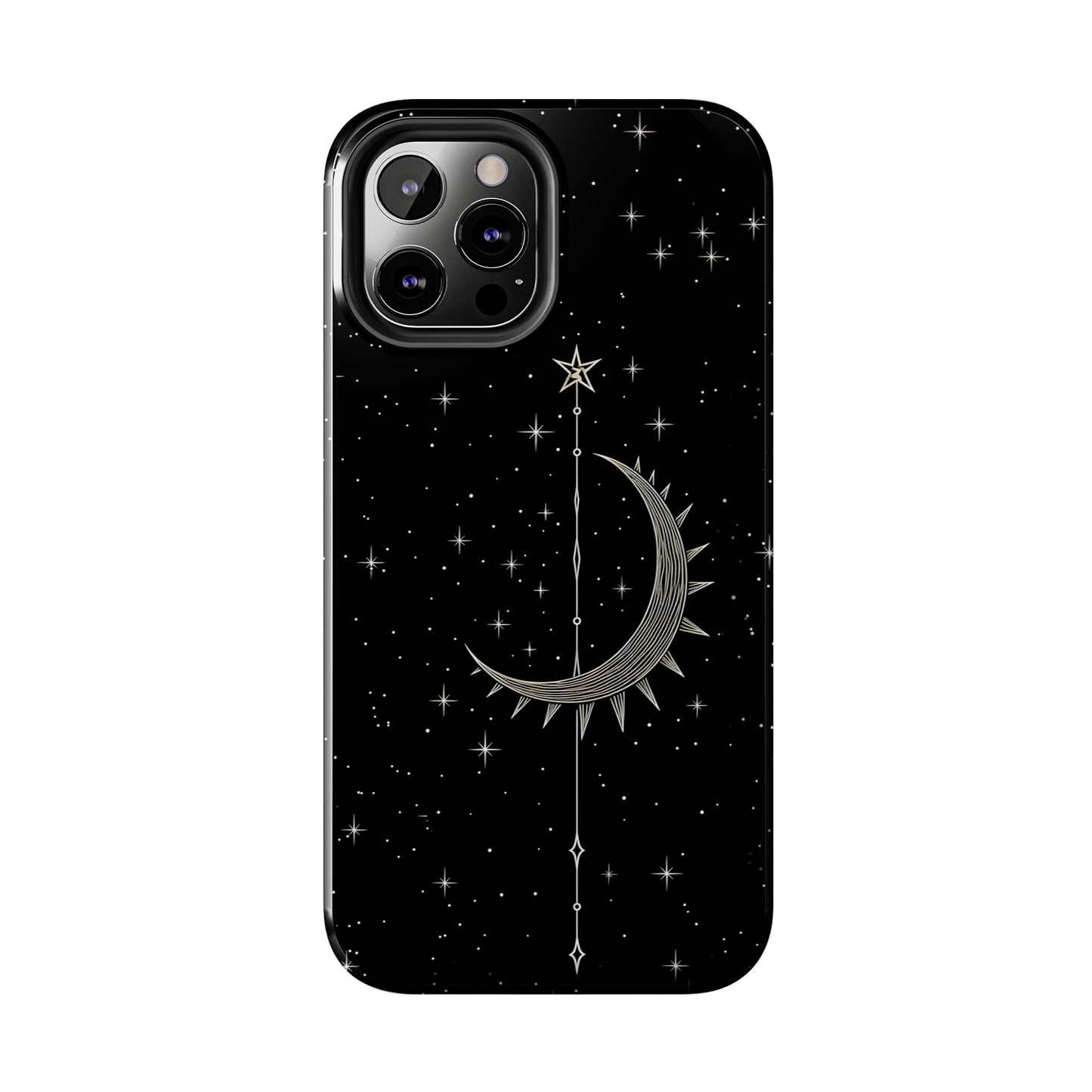 Gothic Crescent Moon - Protective iPhone Cases