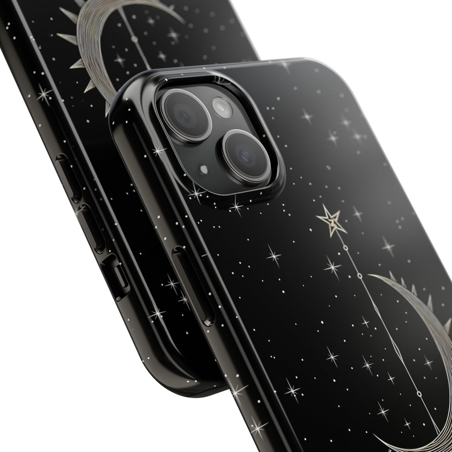 Gothic Crescent Moon - Protective iPhone Cases