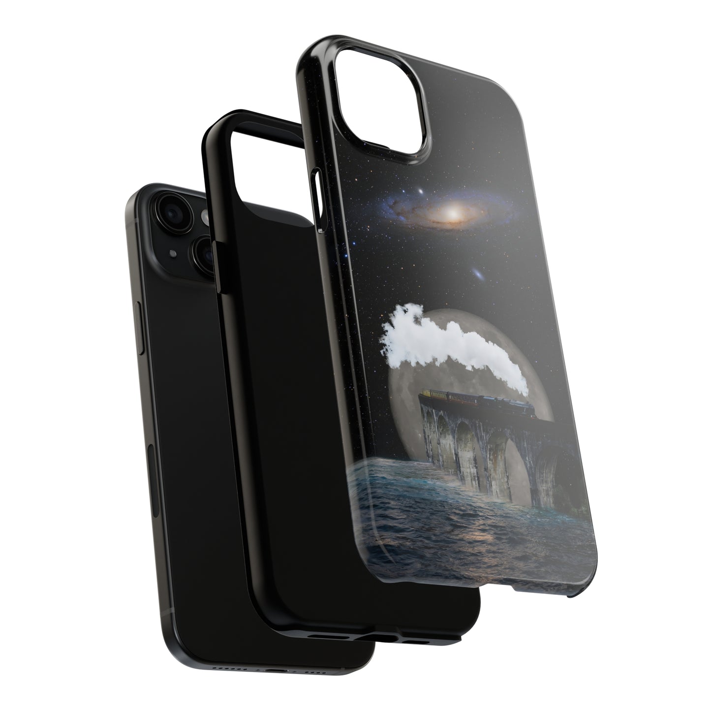 Protective iPhone Cases - Space Collage Art by Tegusuk