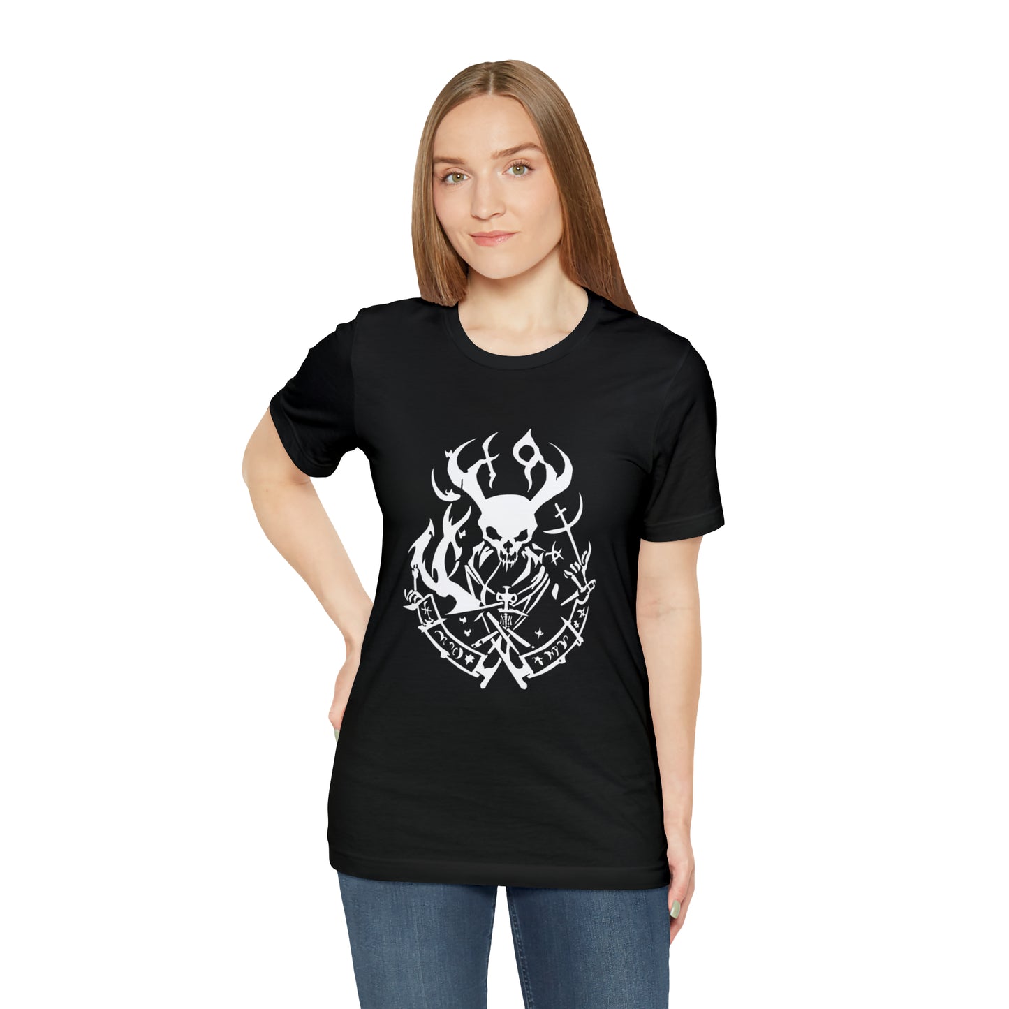 Goat Skull - Cotton Unisex T-Shirt - Tegusuk Store