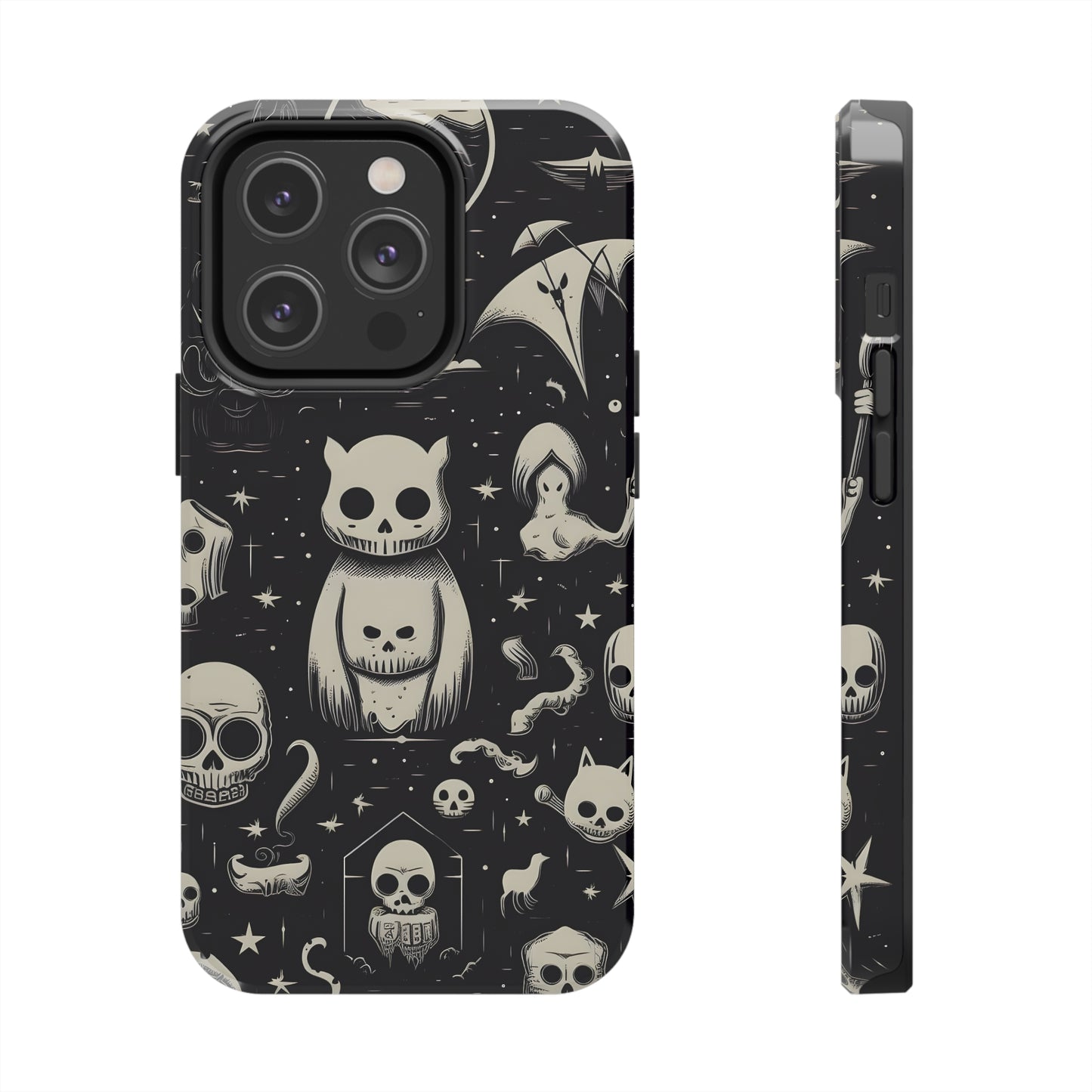 Spooky Skull Patterns - Protective iPhone Cases