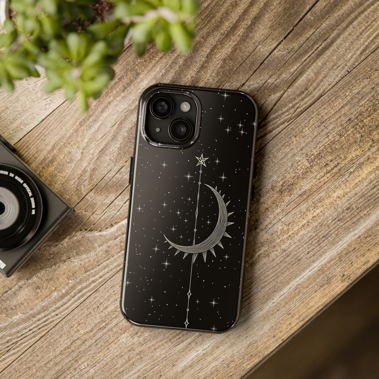 Gothic Crescent Moon - Protective iPhone Cases