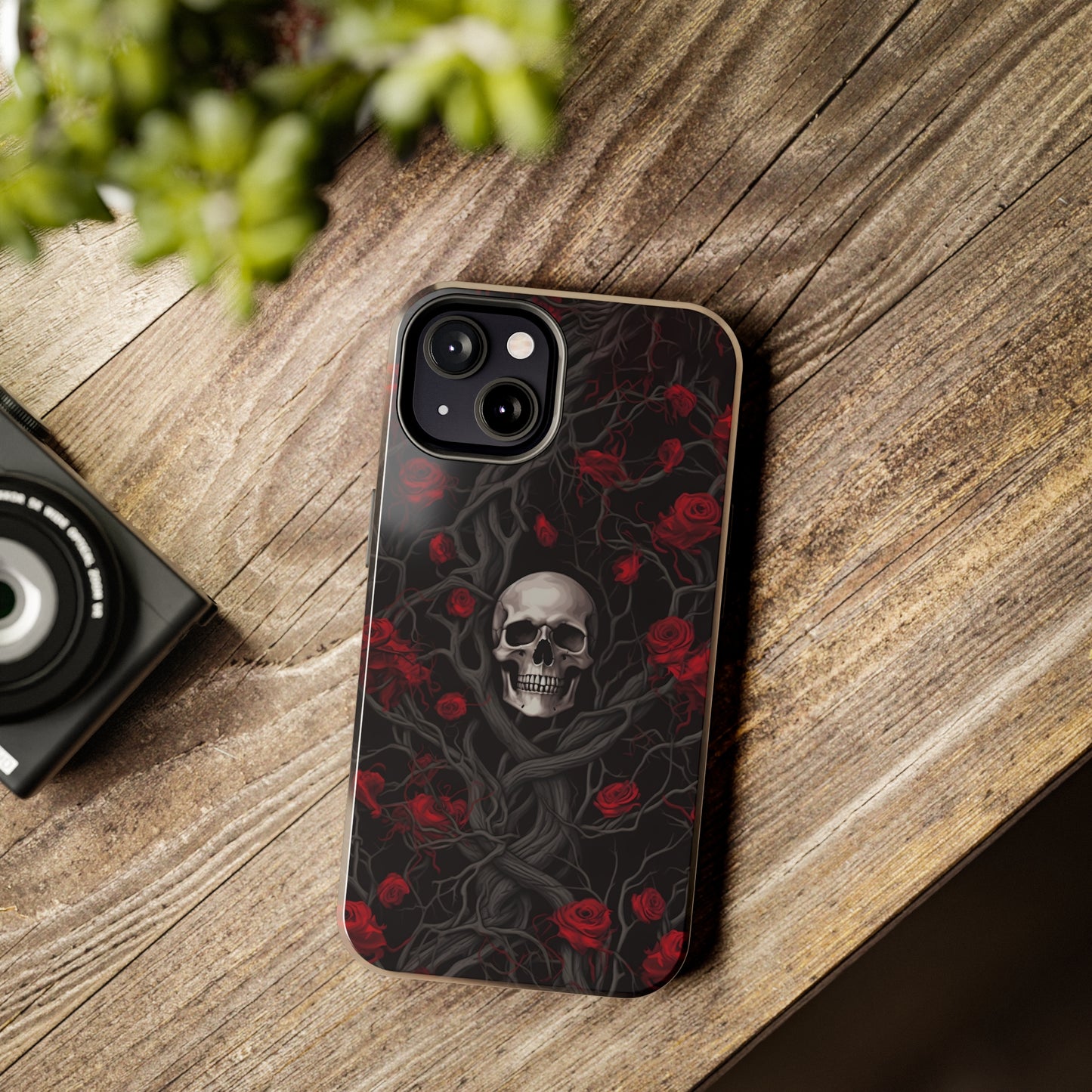 Skull and Roses - Tough iPhone Cases