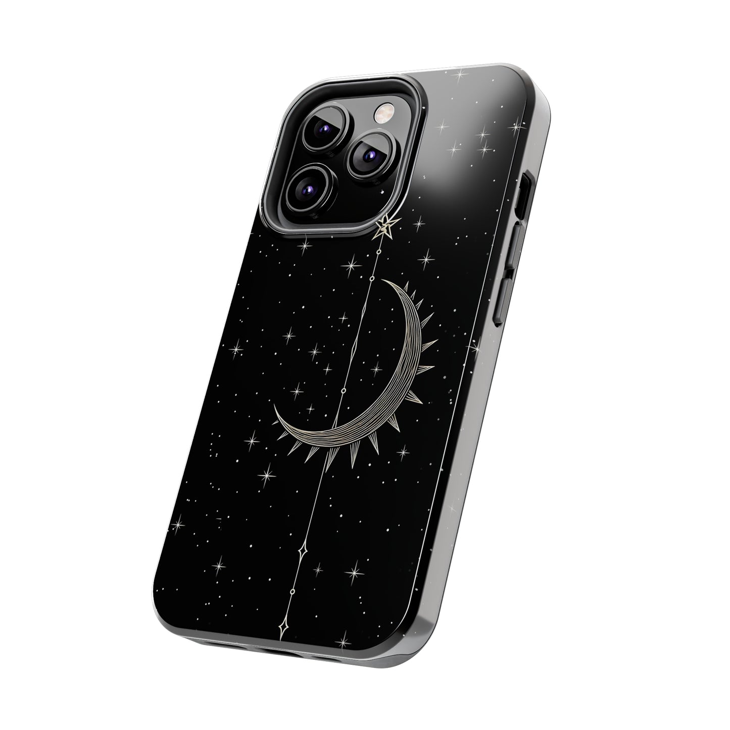 Gothic Crescent Moon - Protective iPhone Cases