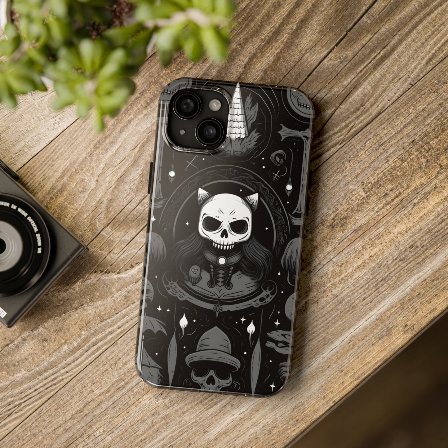 Spooky Patternal Skulls - Protective iPhone Cases
