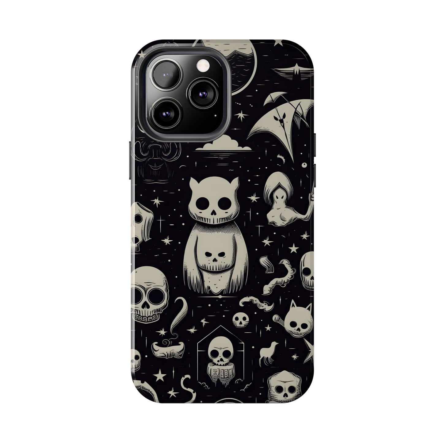 Spooky Skull Patterns - Protective iPhone Cases