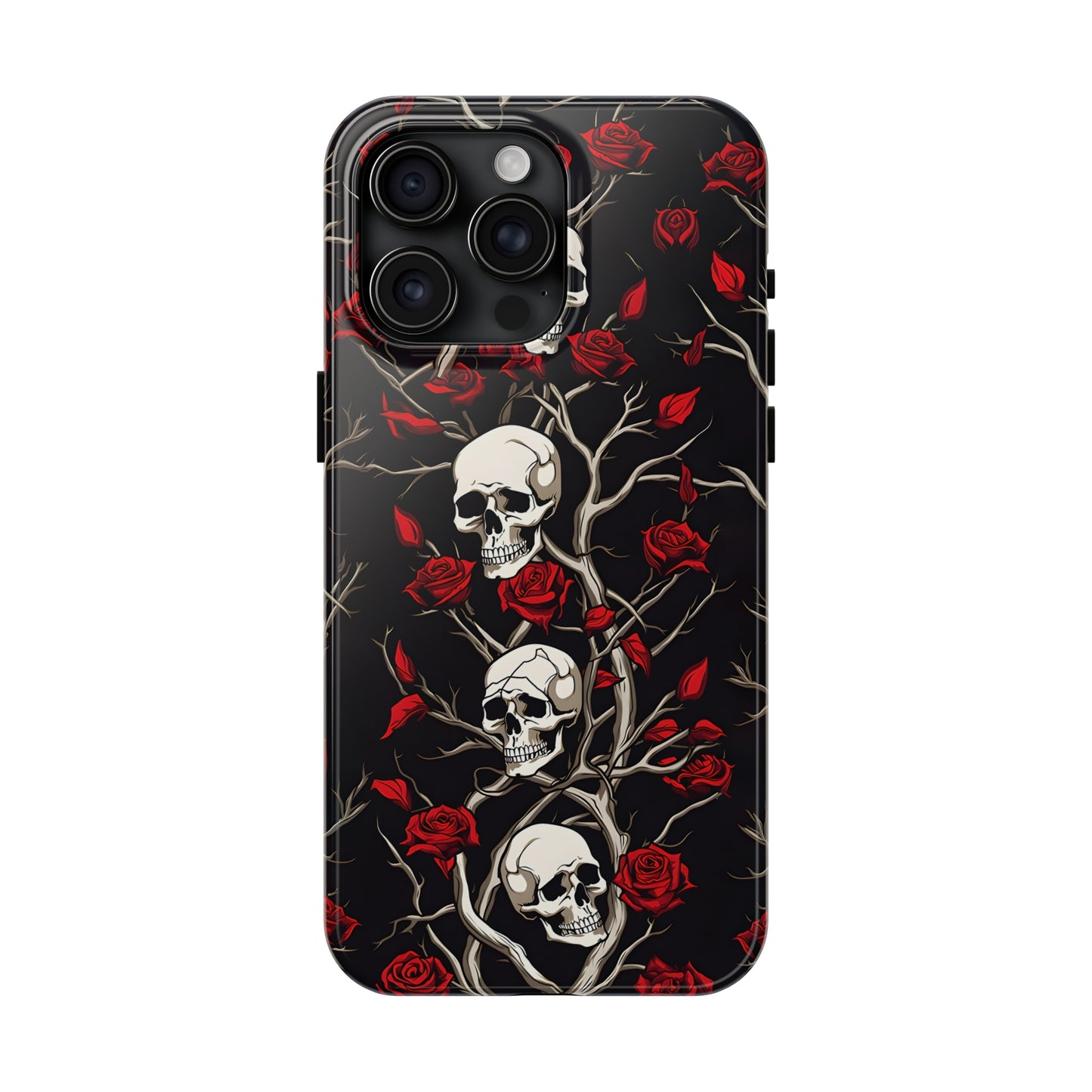 Skull and Rose - Tough iPhone Cases