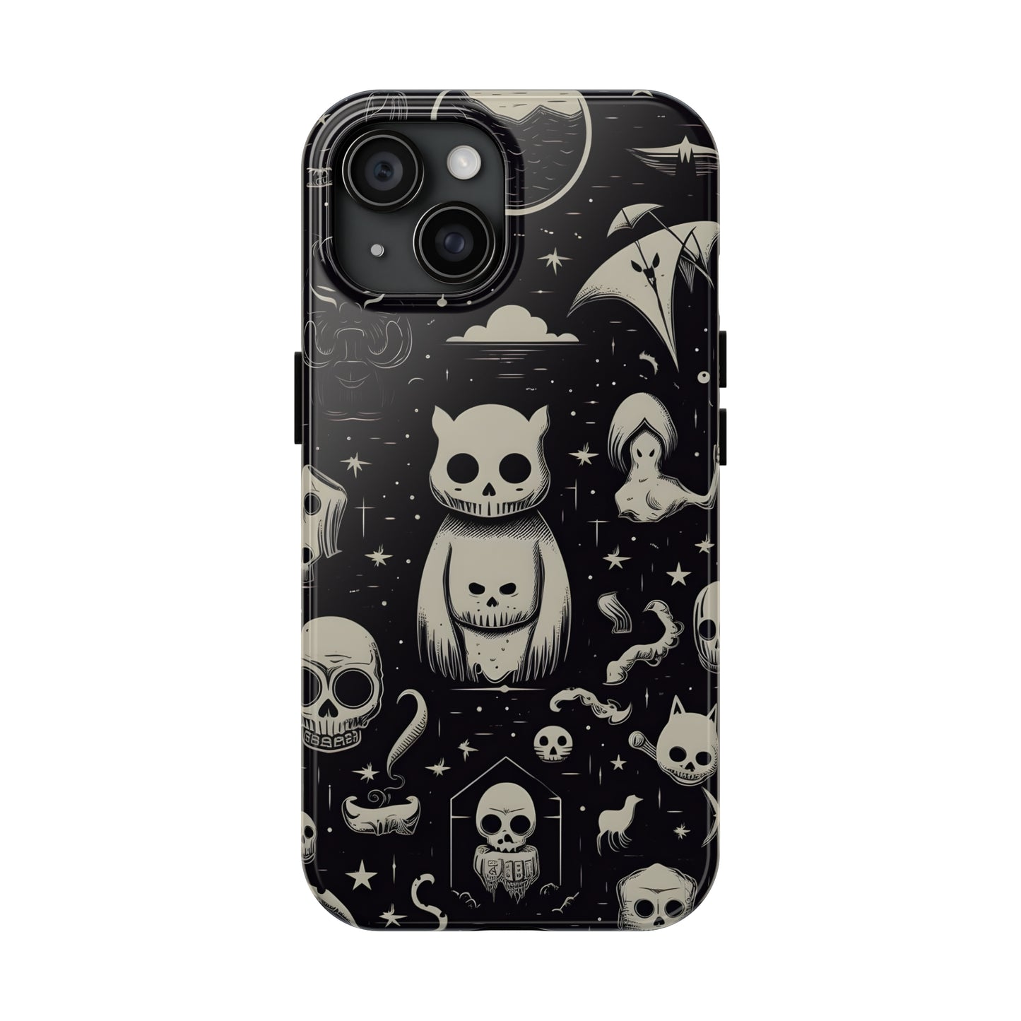 Spooky Skull Patterns - Protective iPhone Cases