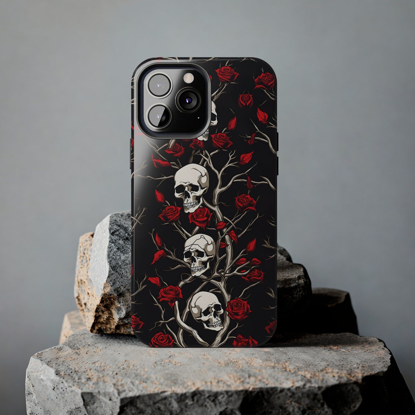 Skull and Rose - Tough iPhone Cases