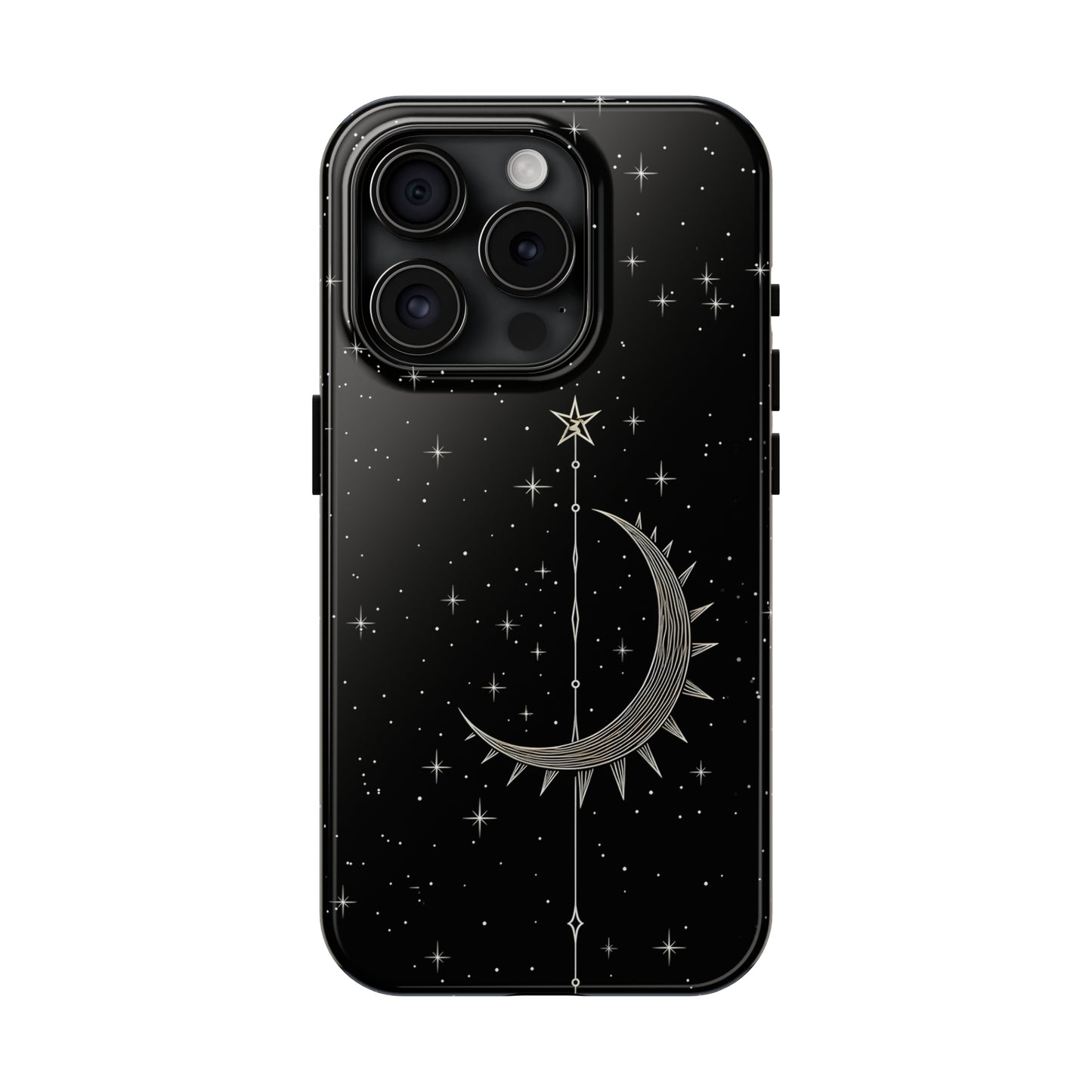 Gothic Crescent Moon - Protective iPhone Cases