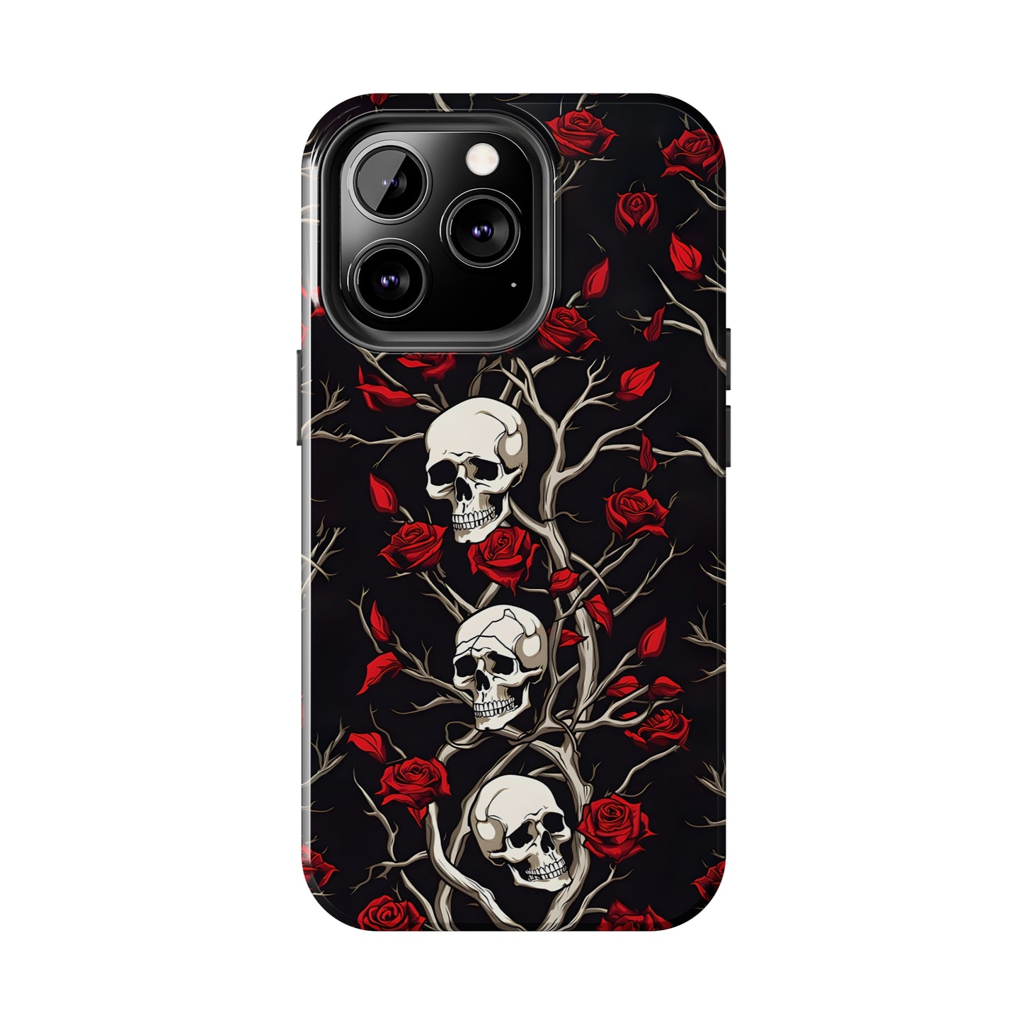 Skull and Rose - Tough iPhone Cases