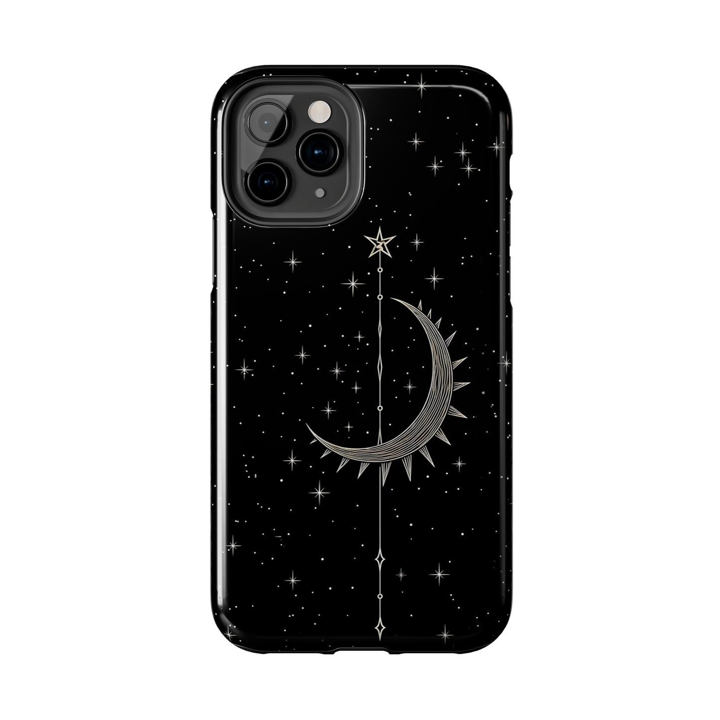 Gothic Crescent Moon - Protective iPhone Cases