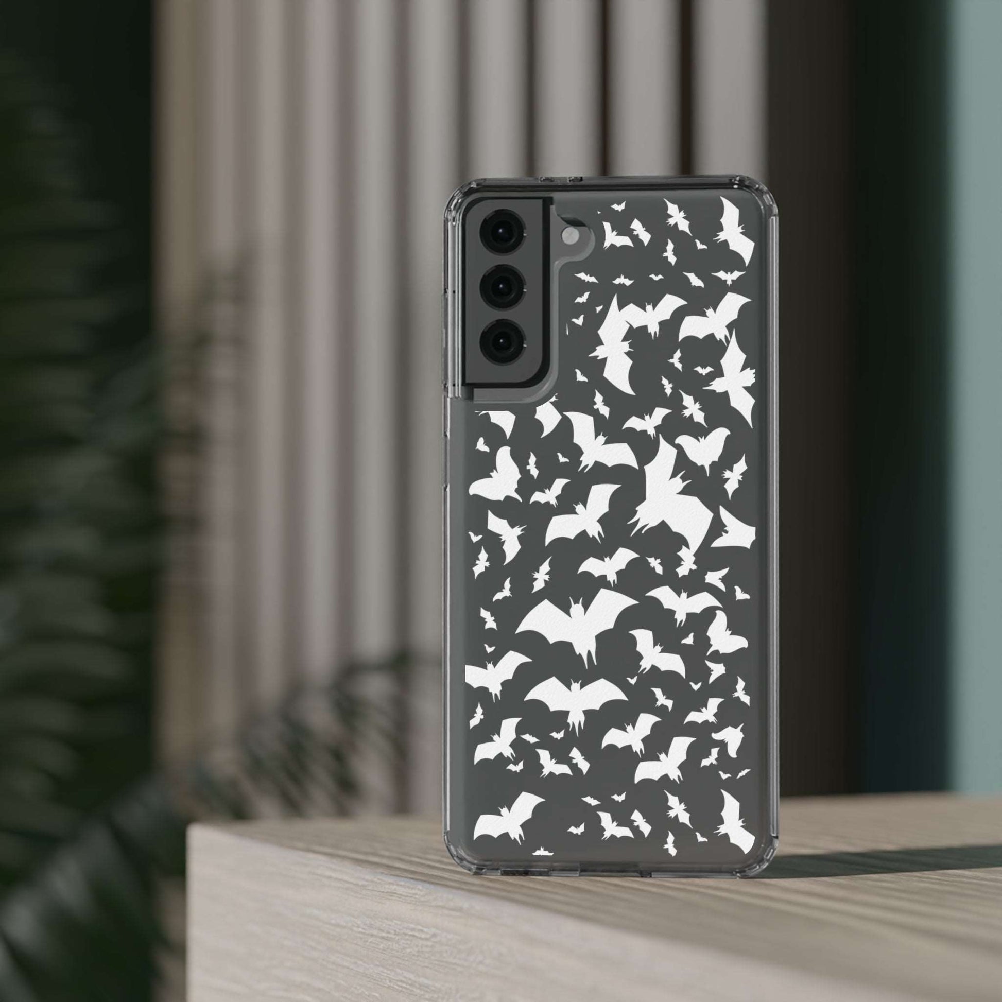 Bat Pattern - Clear Phone Cases