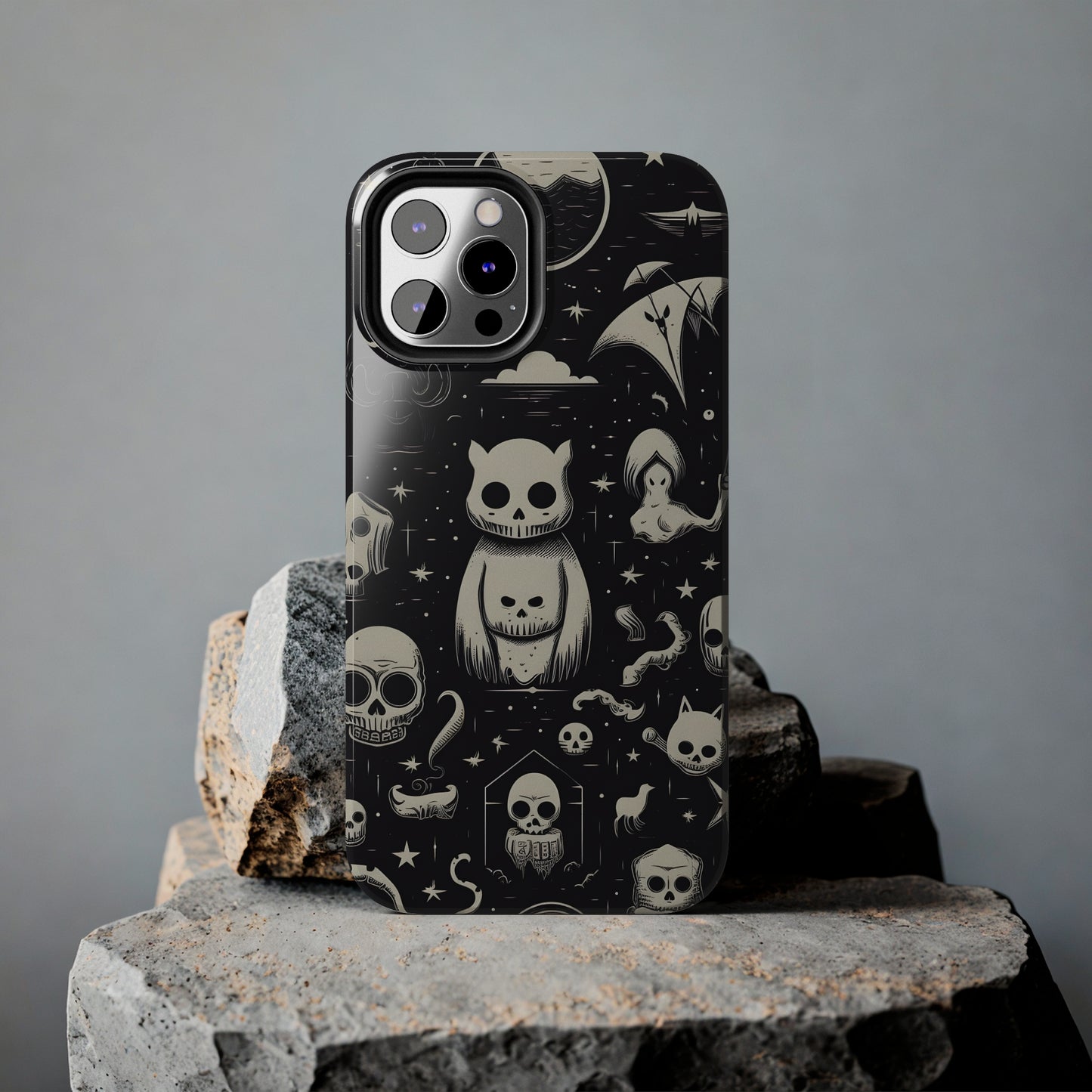 Spooky Skull Patterns - Protective iPhone Cases