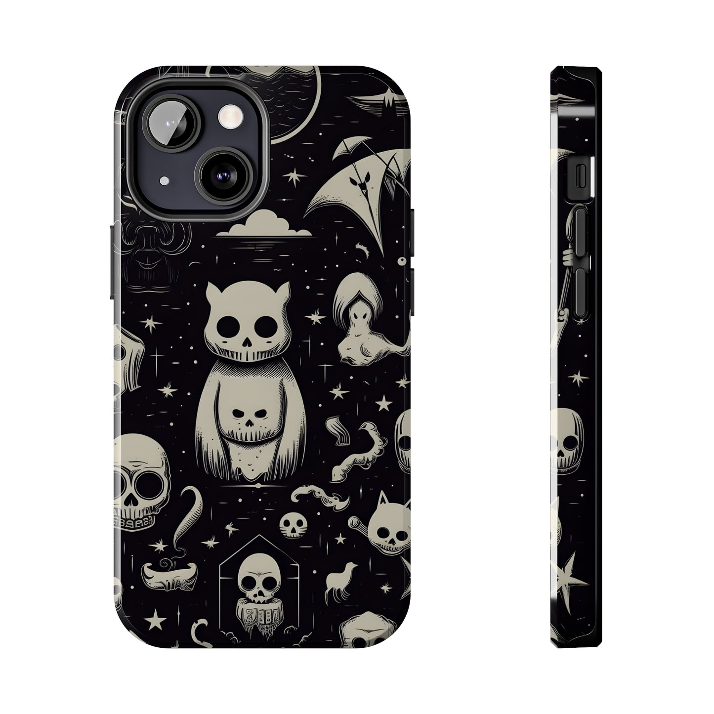 Spooky Skull Patterns - Protective iPhone Cases