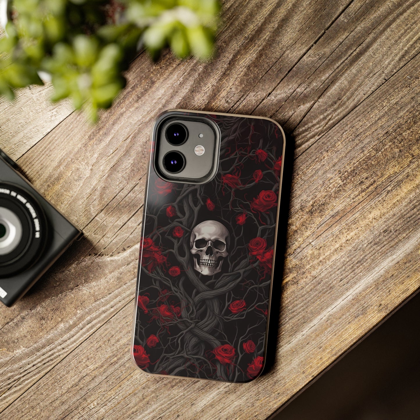 Skull and Roses - Tough iPhone Cases