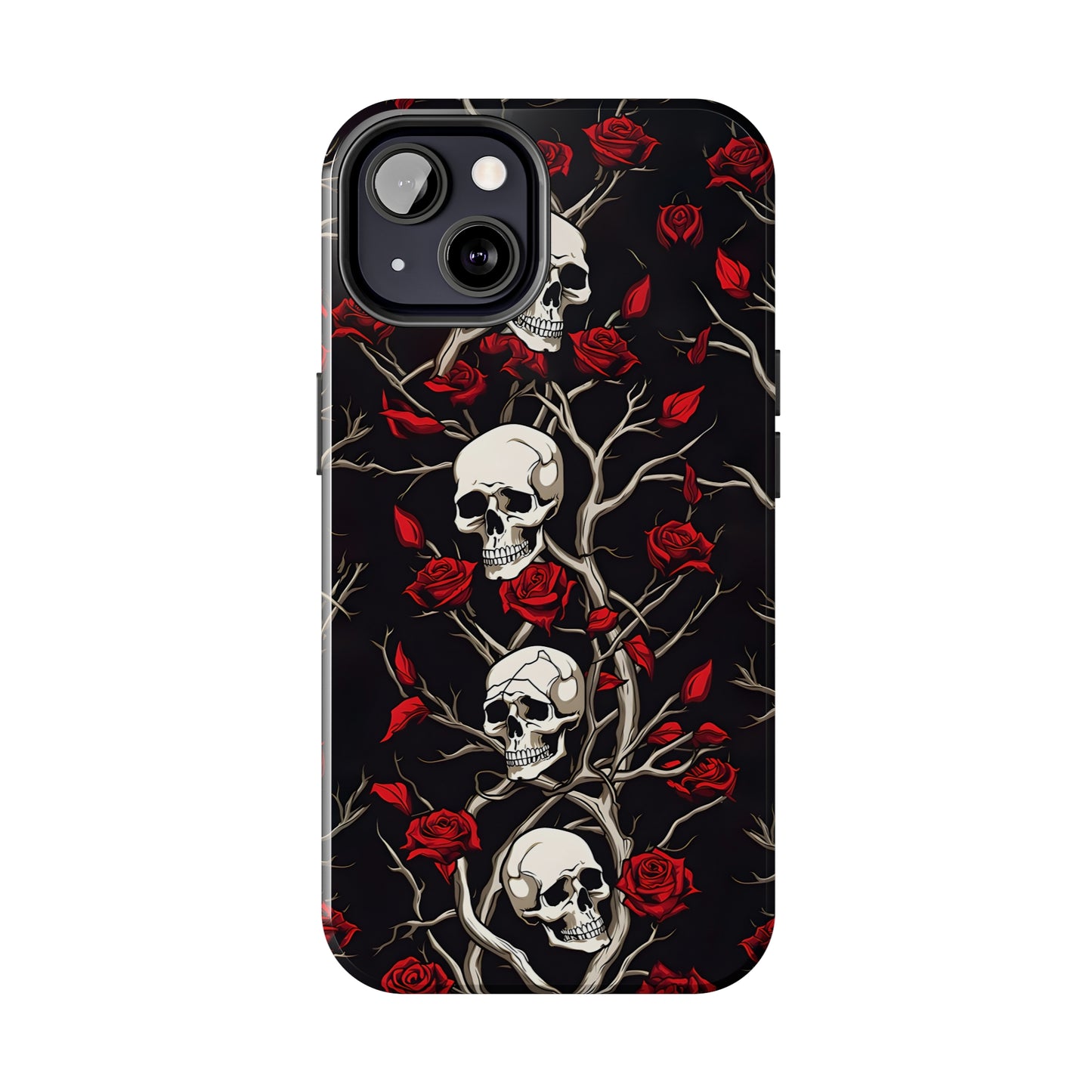 Skull and Rose - Tough iPhone Cases