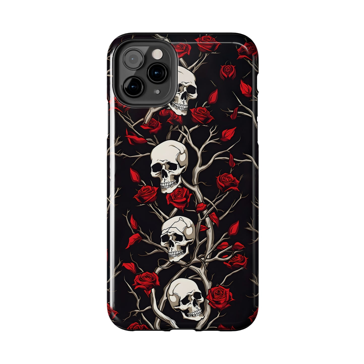 Skull and Rose - Tough iPhone Cases