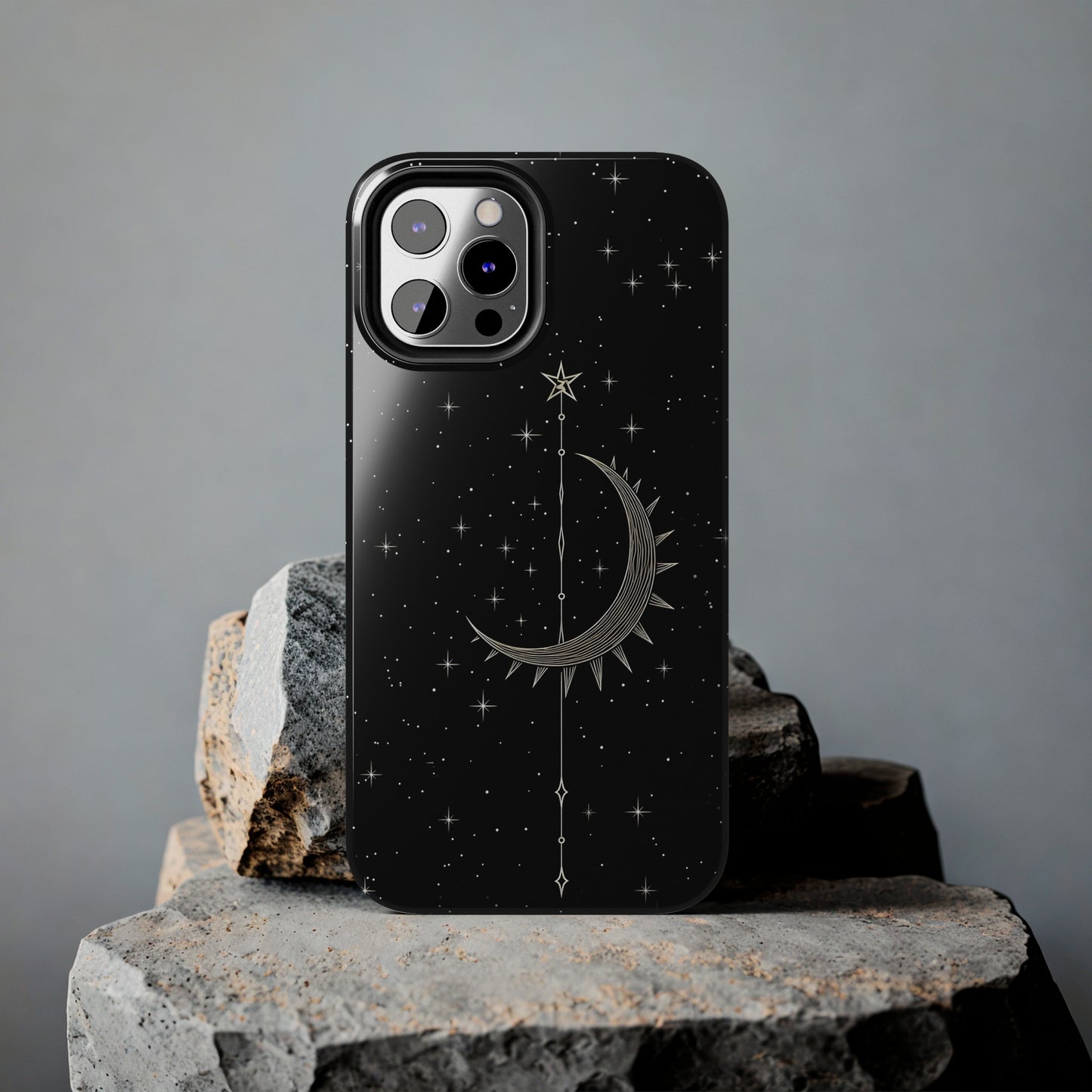 Gothic Crescent Moon - Protective iPhone Cases