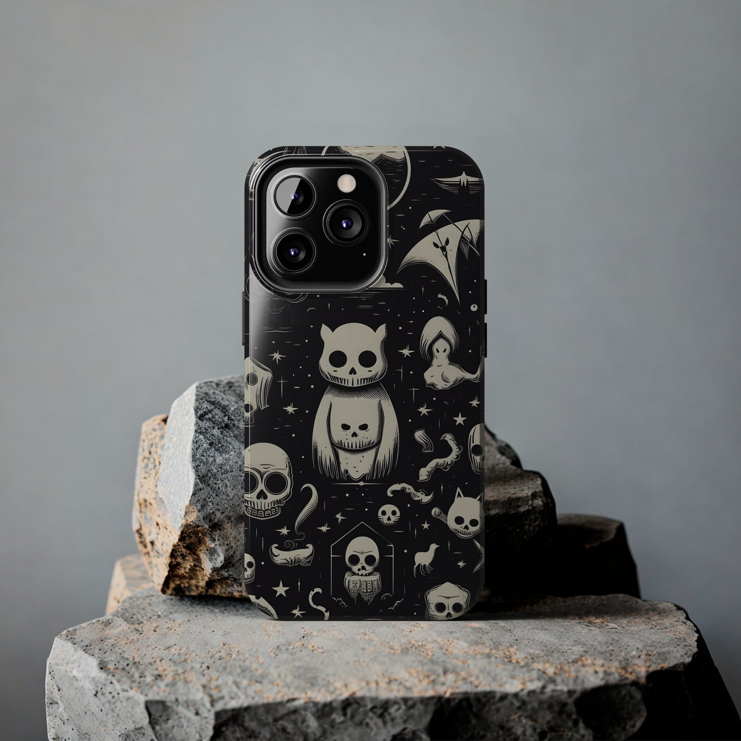 Spooky Skull Patterns - Protective iPhone Cases