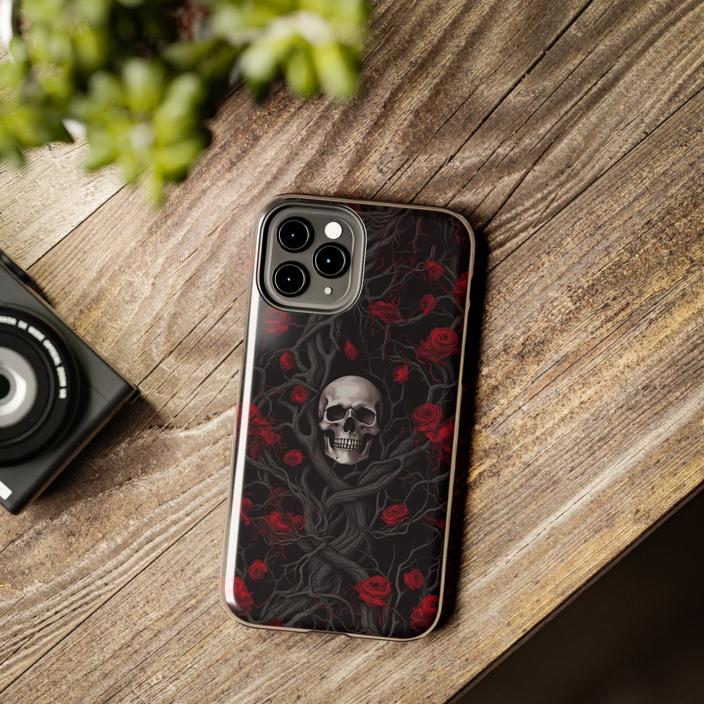 Skull and Roses - Tough iPhone Cases