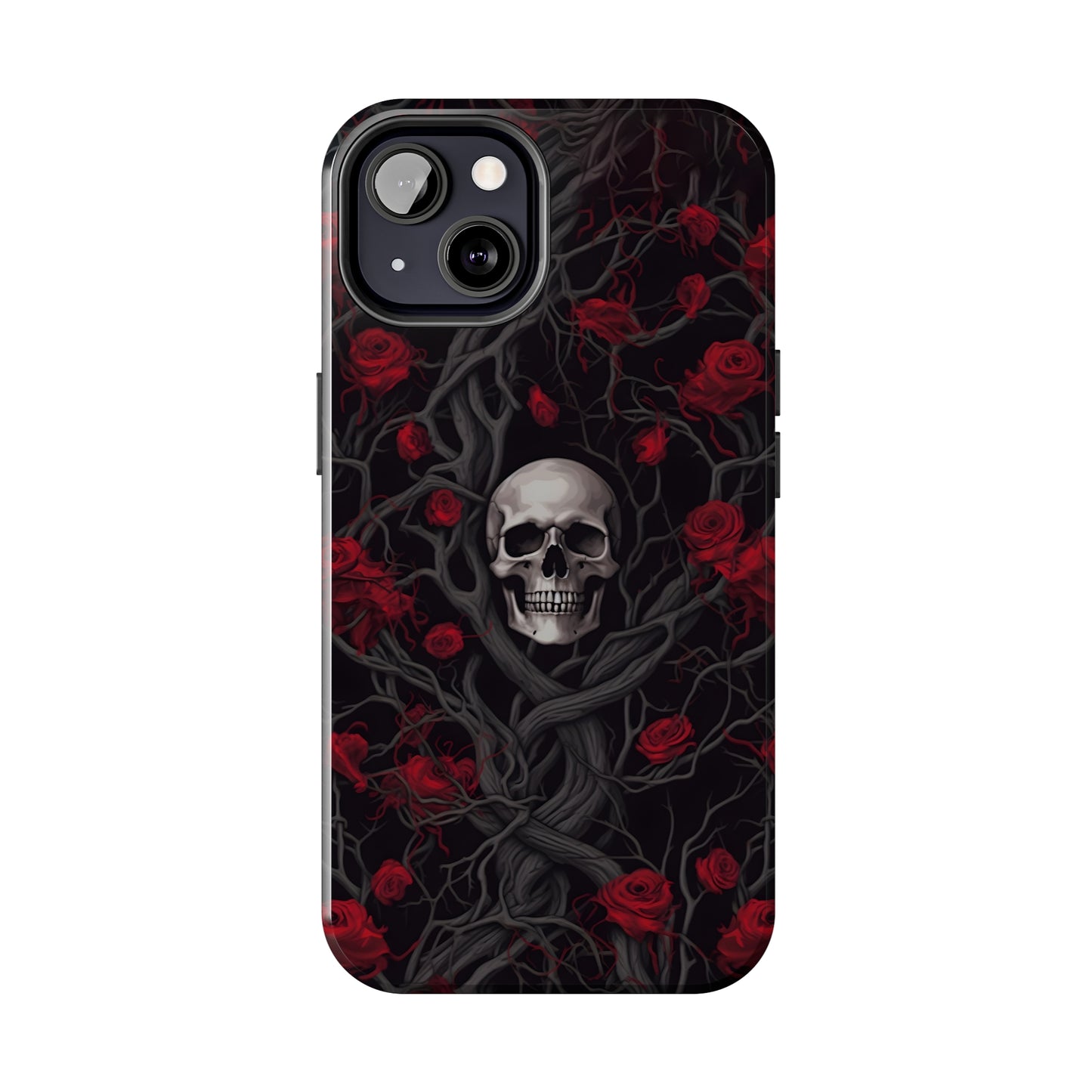 Skull and Roses - Tough iPhone Cases