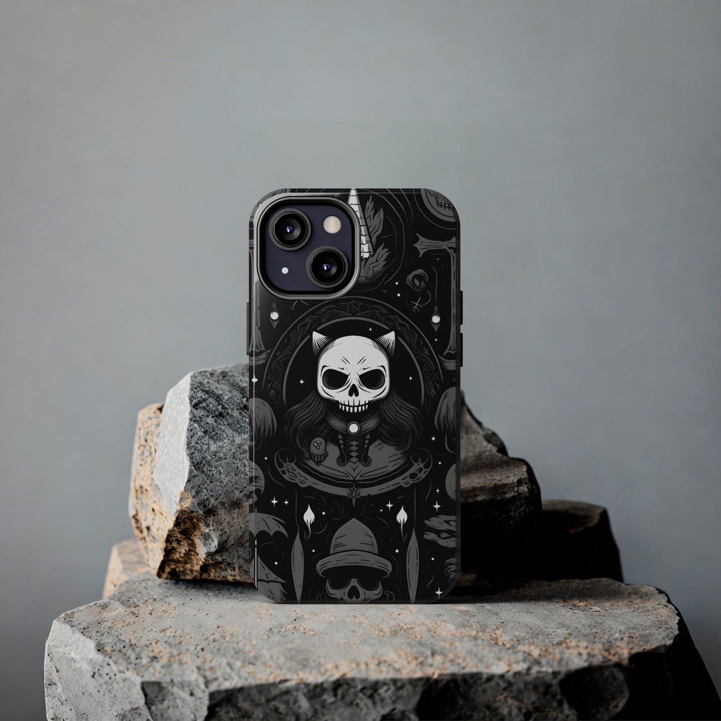 Spooky Patternal Skulls - Protective iPhone Cases