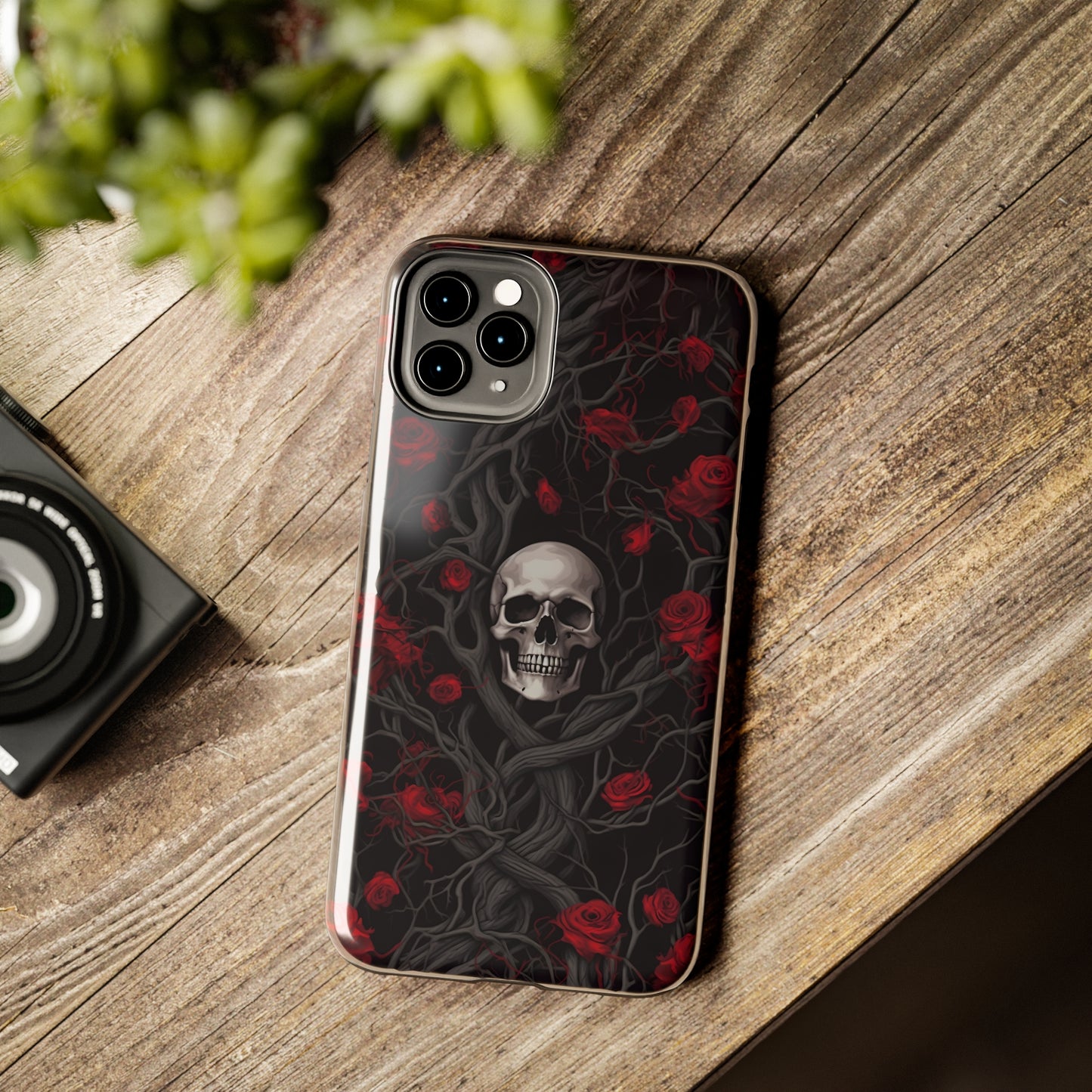 Skull and Roses - Tough iPhone Cases