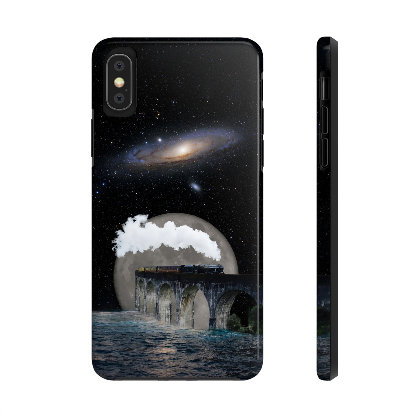 Protective iPhone Cases - Space Collage Art by Tegusuk