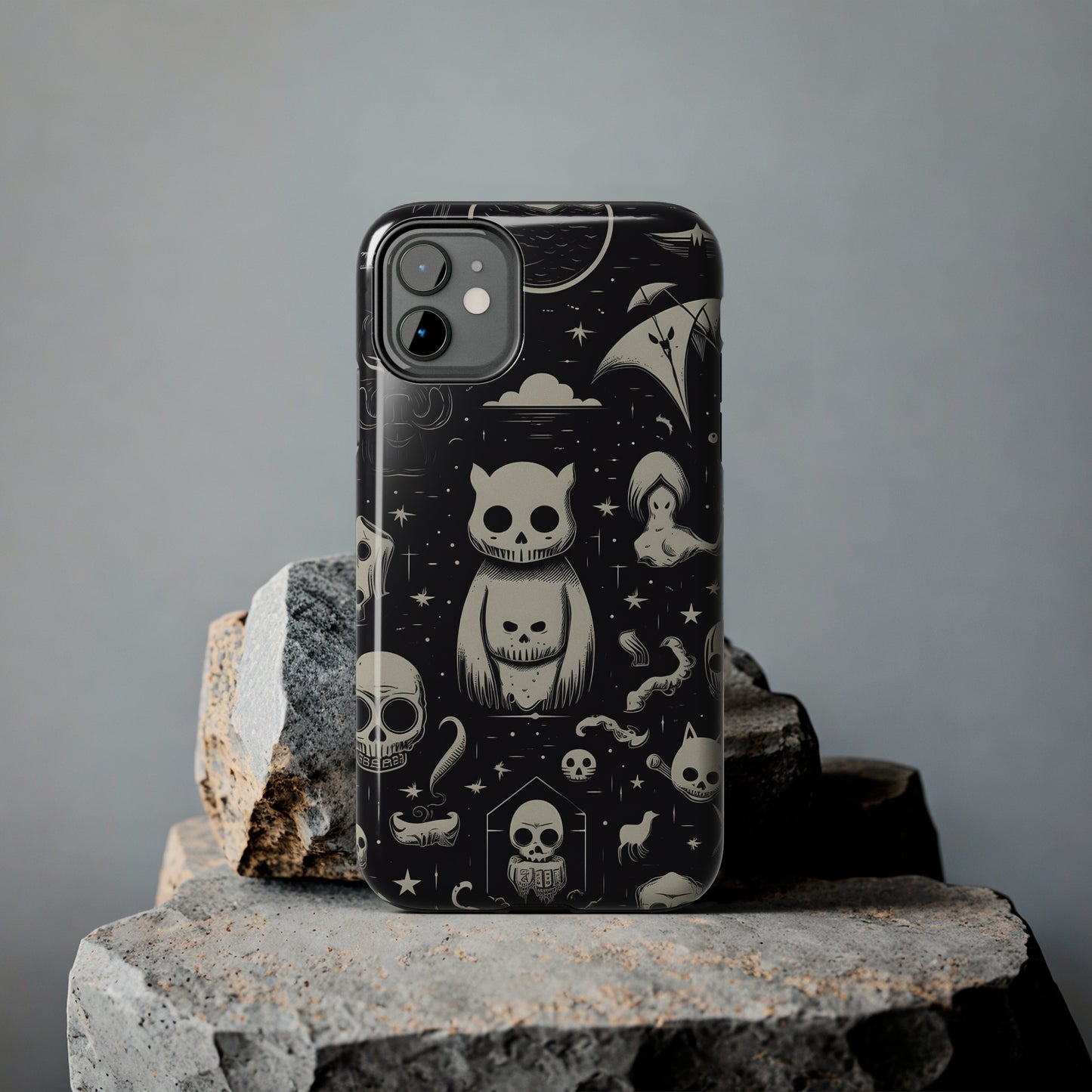 Spooky Skull Patterns - Protective iPhone Cases
