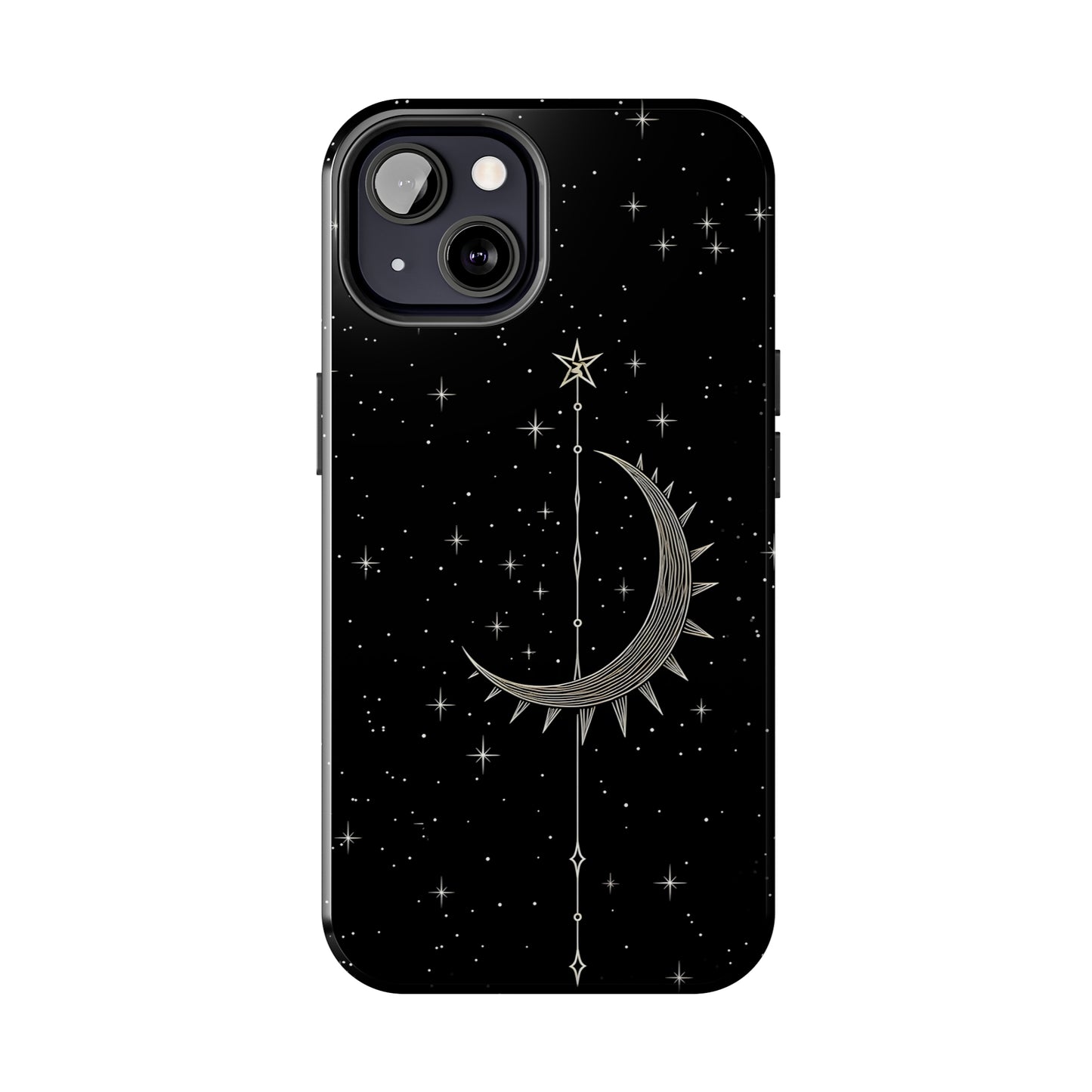 Gothic Crescent Moon - Protective iPhone Cases