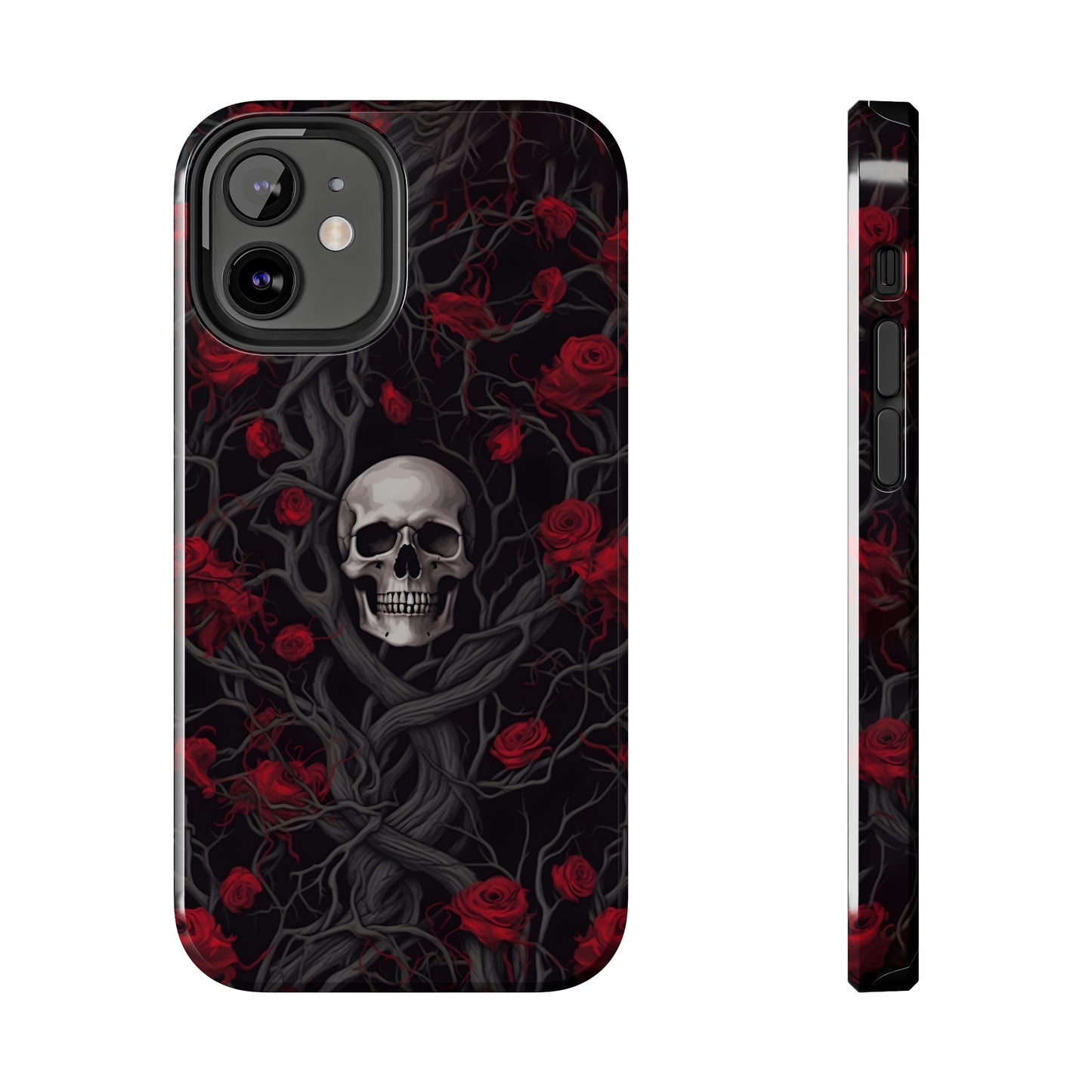 Skull and Roses - Tough iPhone Cases