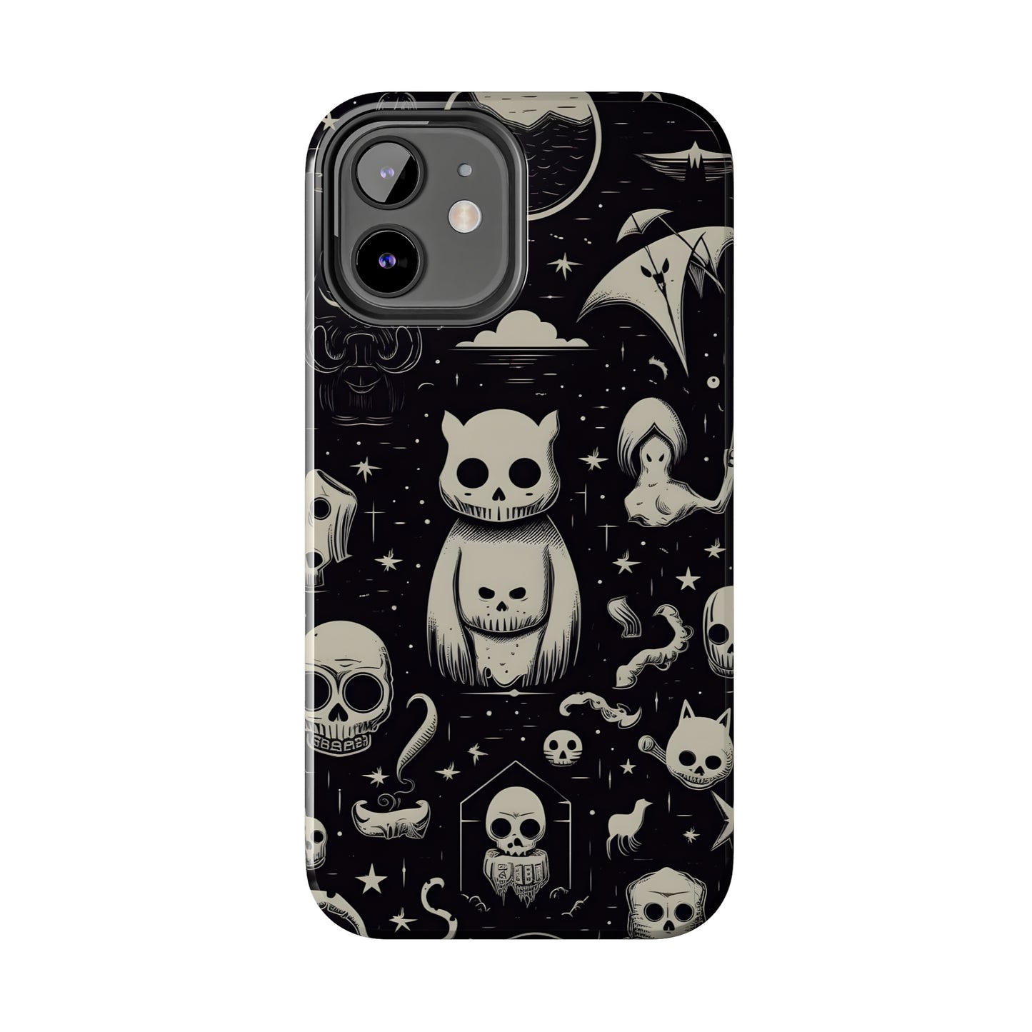 Spooky Skull Patterns - Protective iPhone Cases