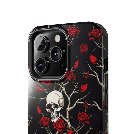 Skull and Rose - Tough iPhone Cases