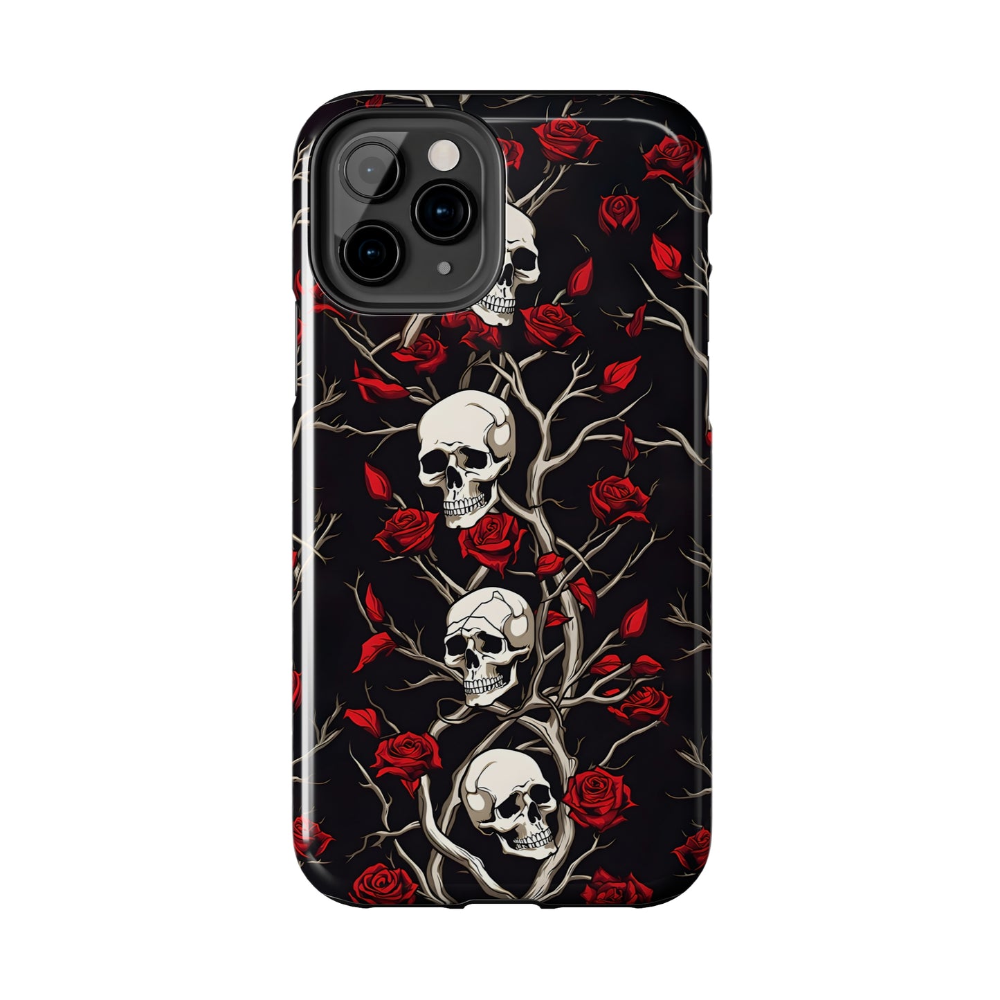 Skull and Rose - Tough iPhone Cases